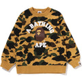 BAPE 1ST CAMO COLLEGE CREWNECK SWEATSHIRT KIDS