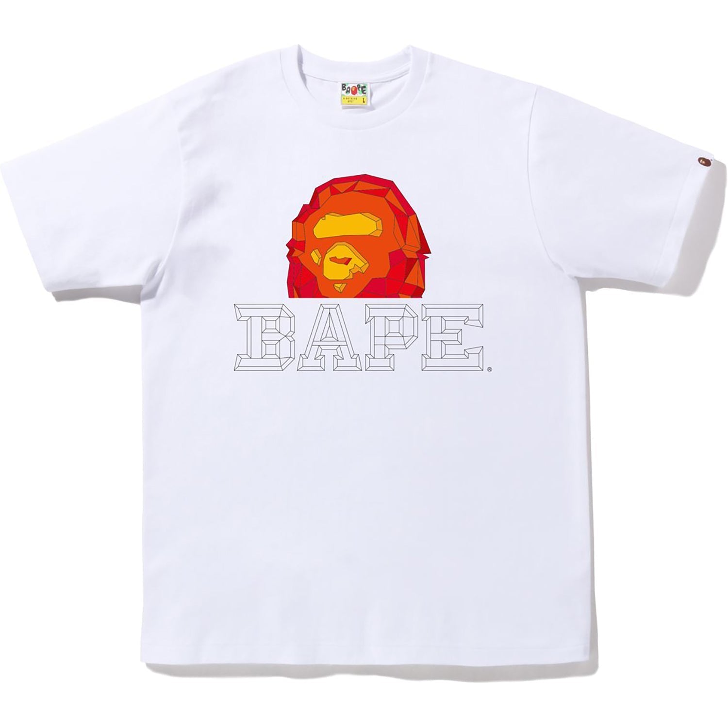 BAPE POLYGON APE HEAD TEE MENS