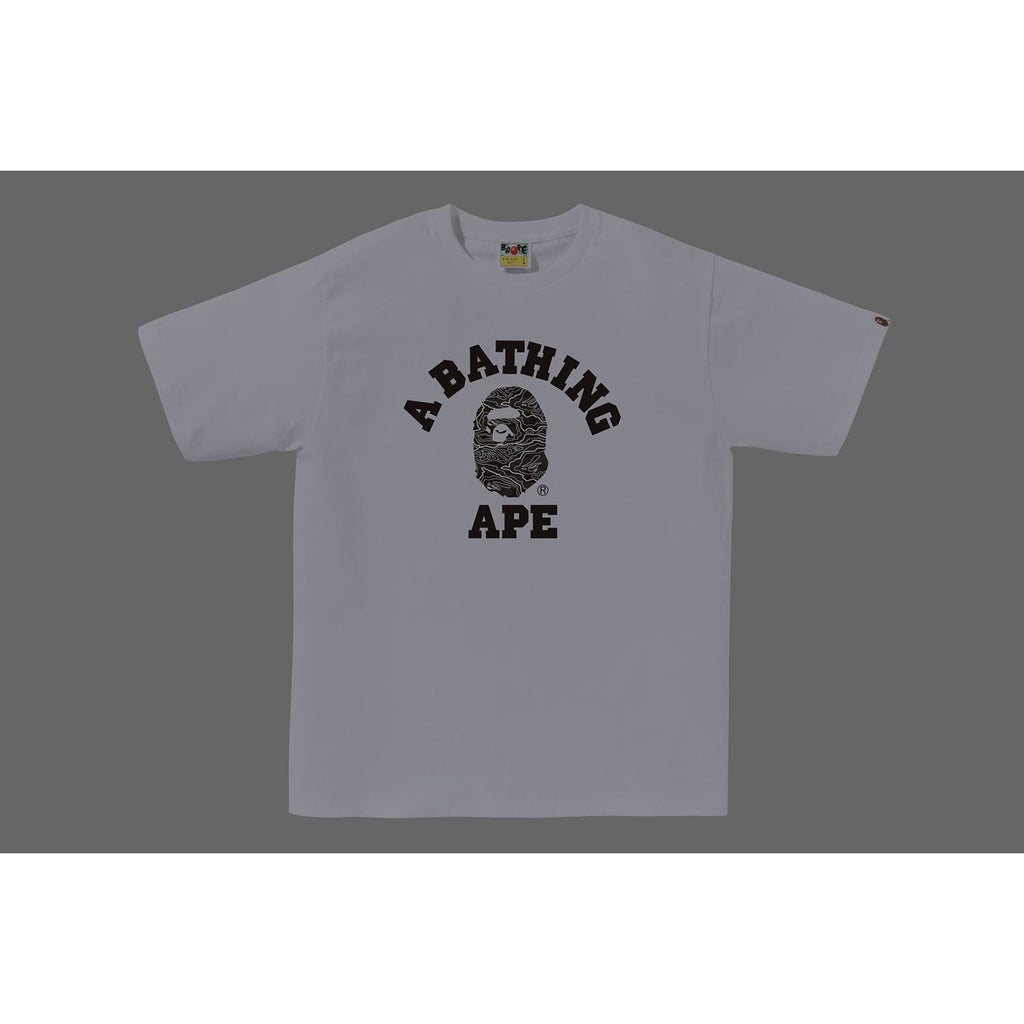 BAPE LAYERED LINE CAMO COLLEGE TEE MENS