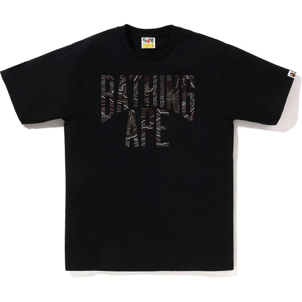 BAPE LAYERED LINE CAMO NYC LOGO TEE MENS