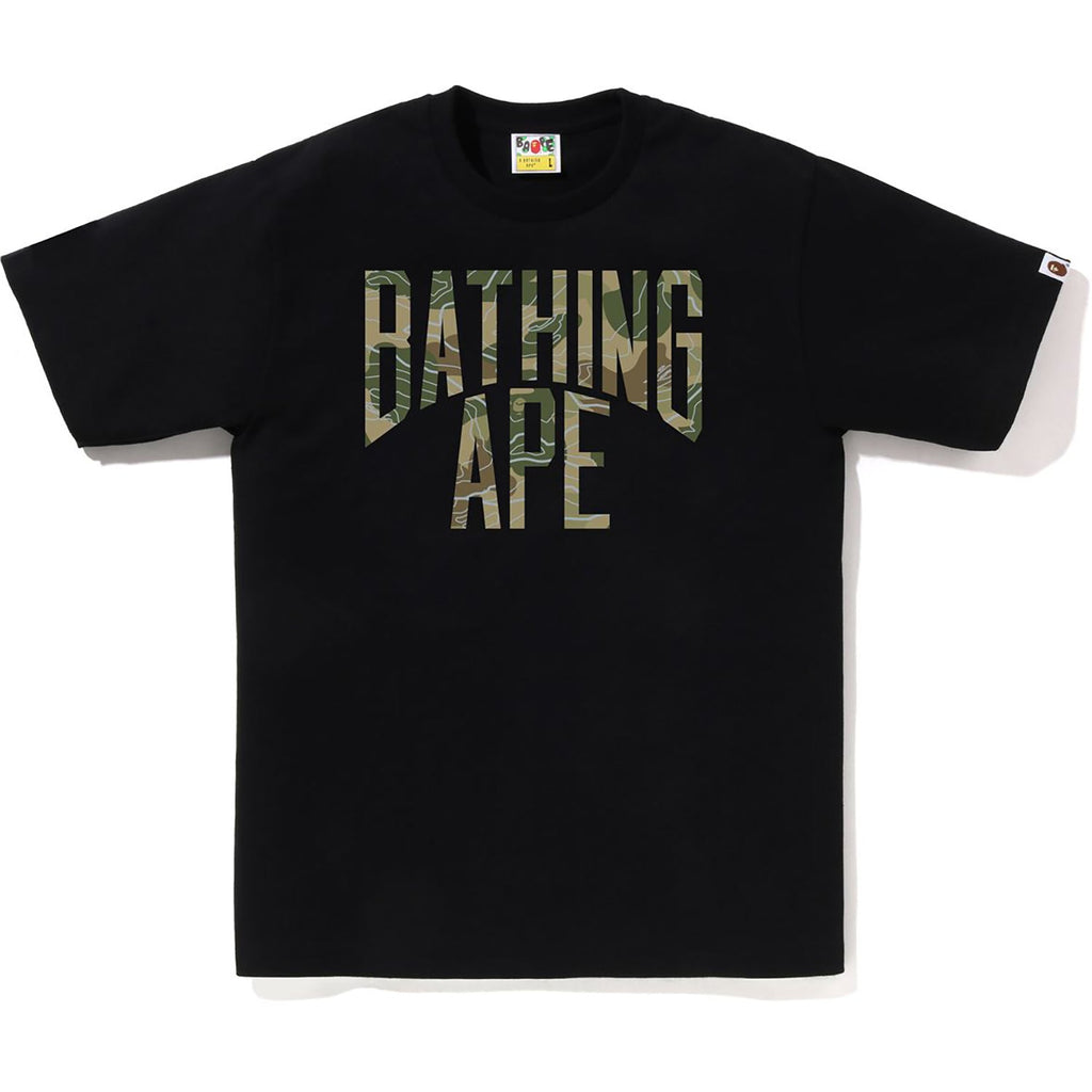 BAPE LAYERED LINE CAMO NYC LOGO TEE MENS
