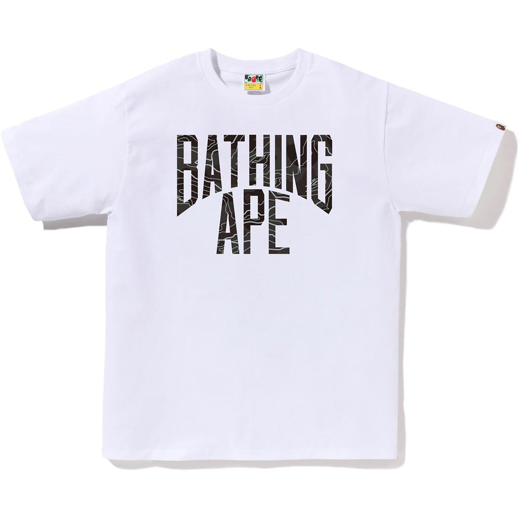 BAPE LAYERED LINE CAMO NYC LOGO TEE MENS