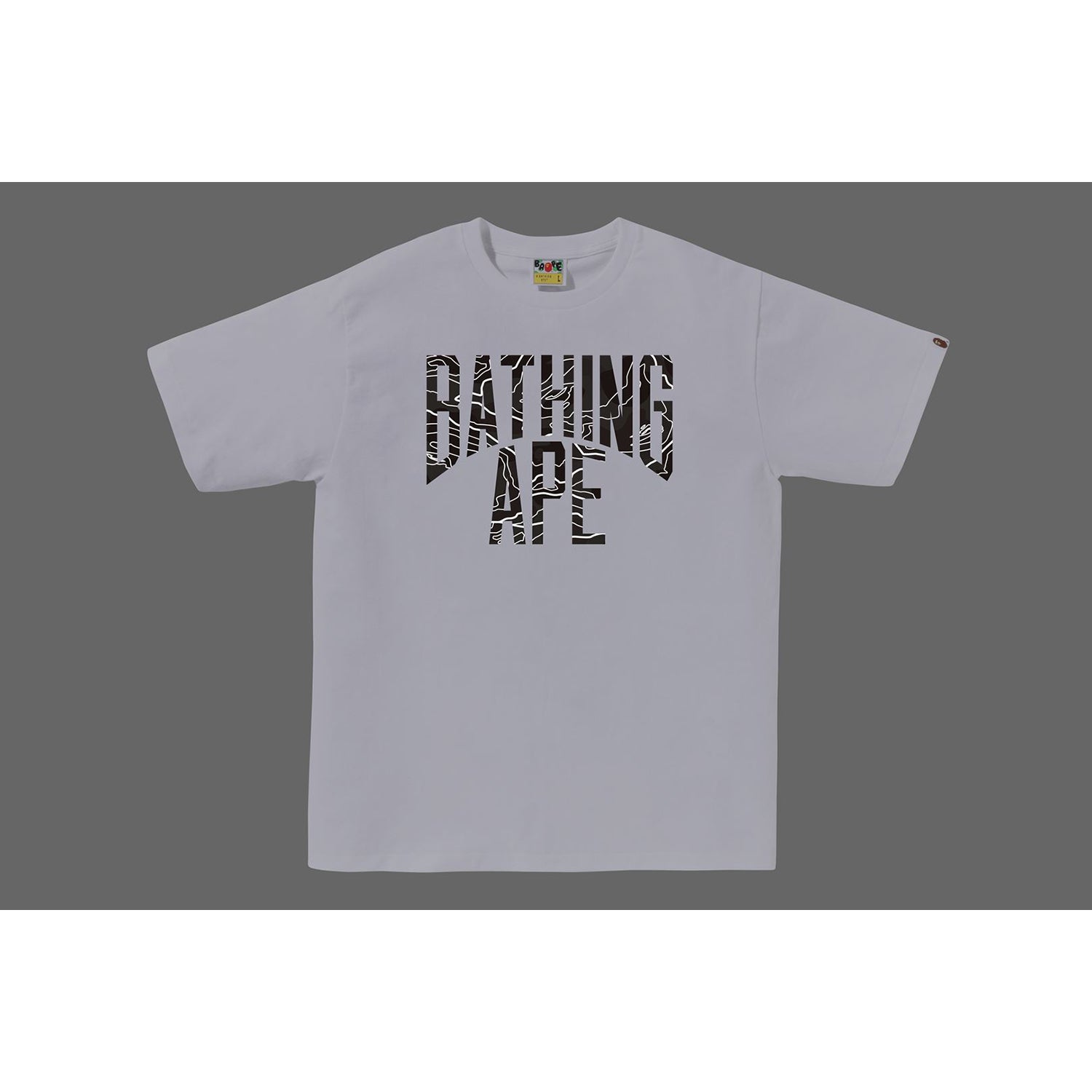 BAPE LAYERED LINE CAMO NYC LOGO TEE MENS