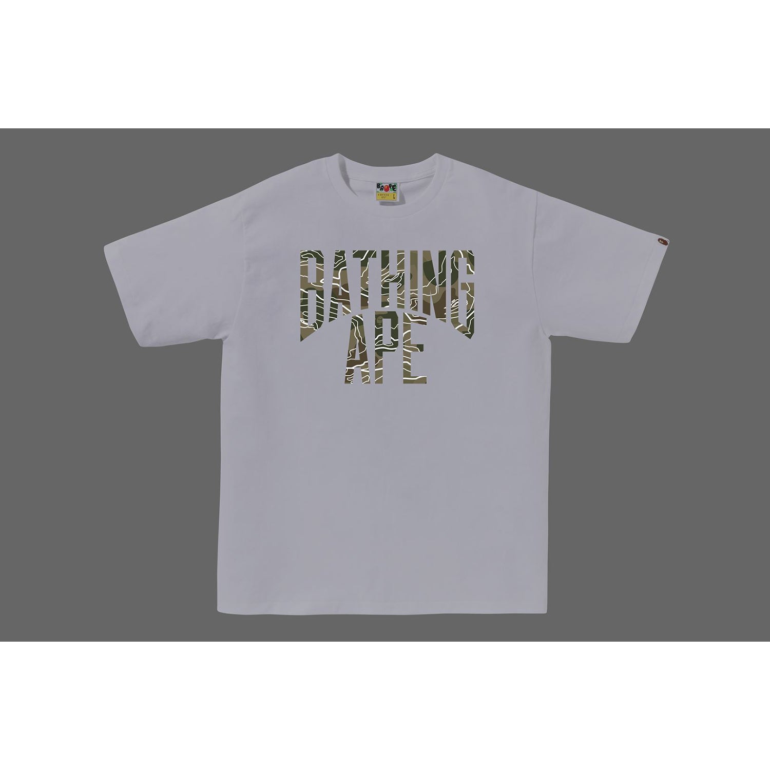 BAPE LAYERED LINE CAMO NYC LOGO TEE MENS