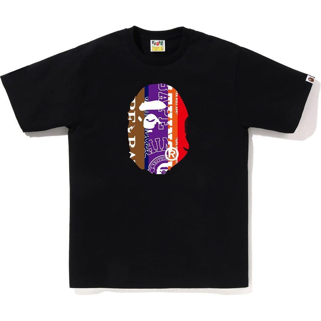 BAPE FANS SCARF APE HEAD TEE MENS