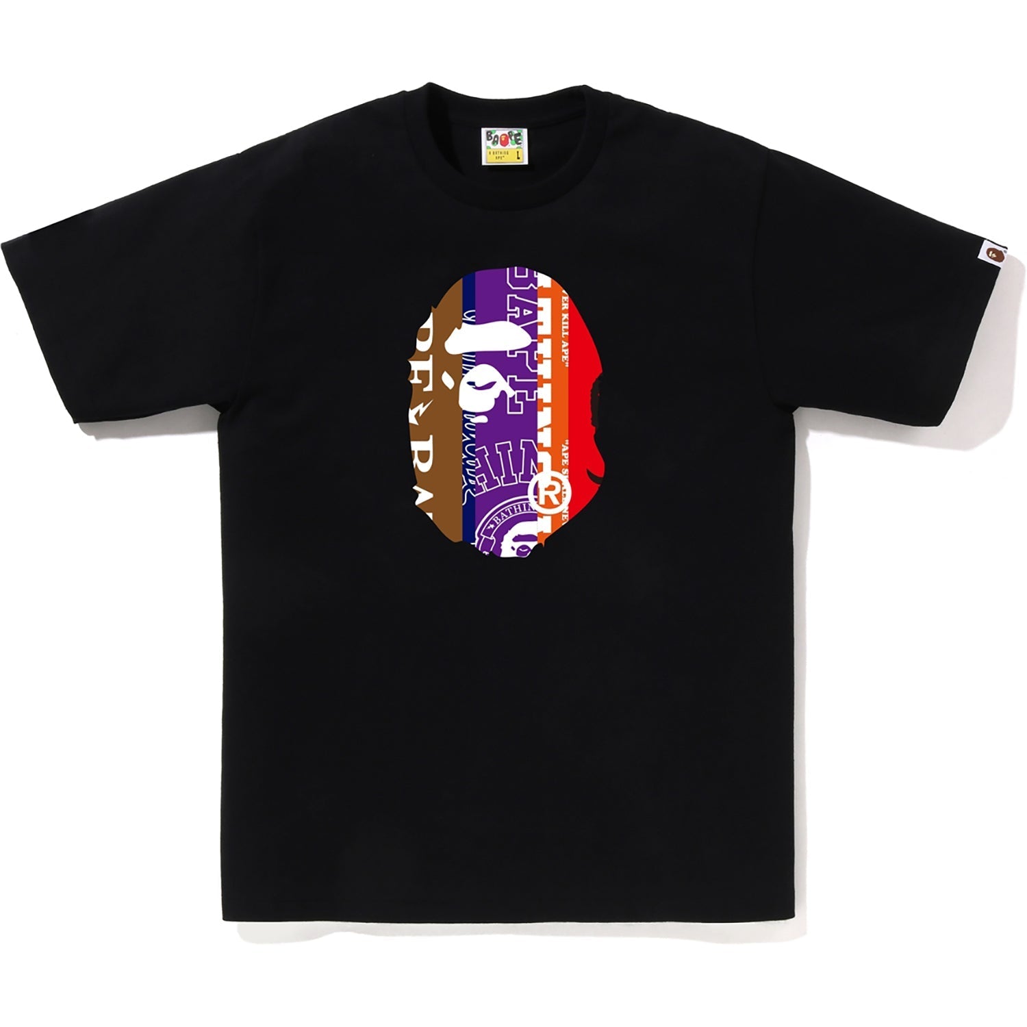 BAPE FANS SCARF APE HEAD TEE MENS