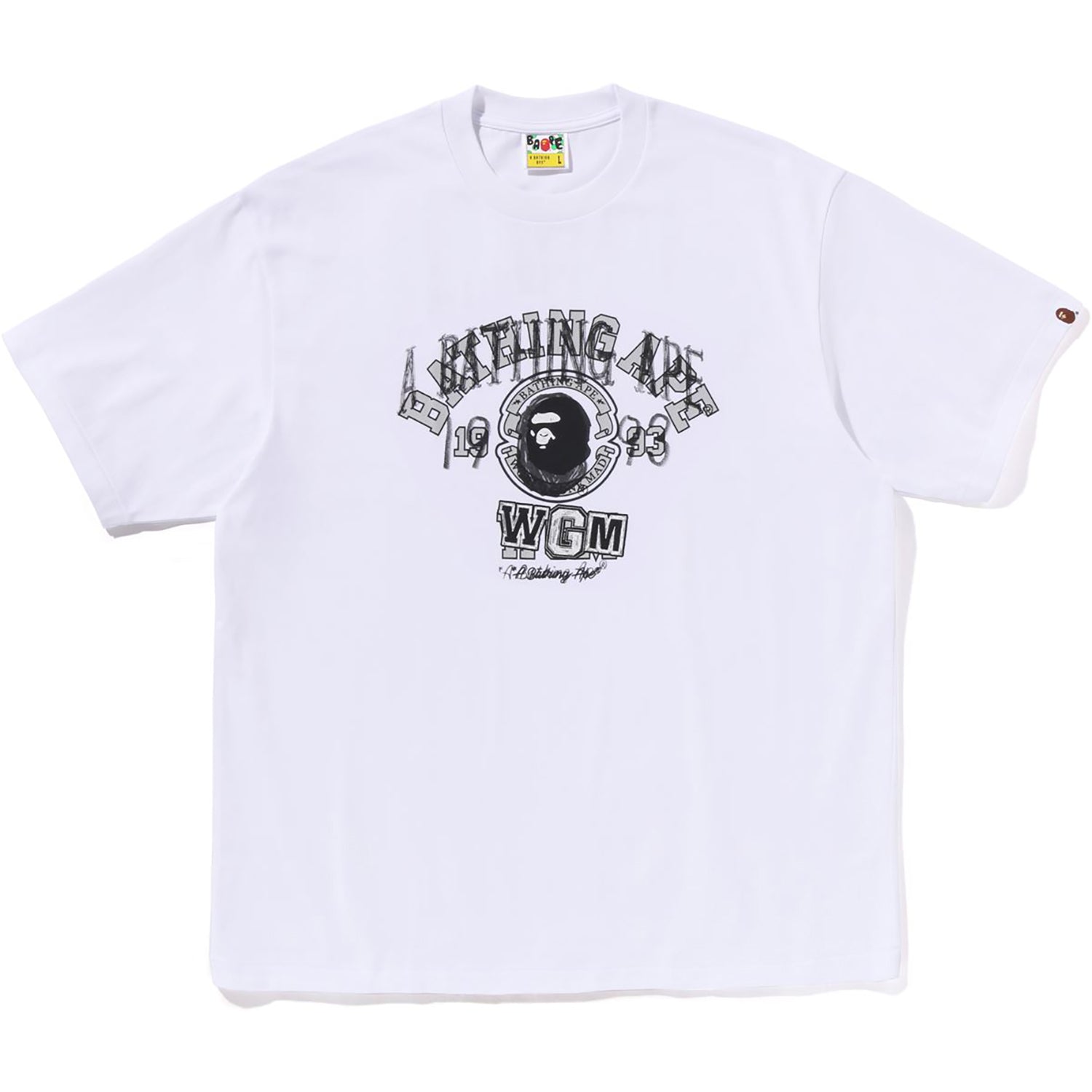 BAPE LAYERED COLLEGE RELAXED FIT TEE MENS