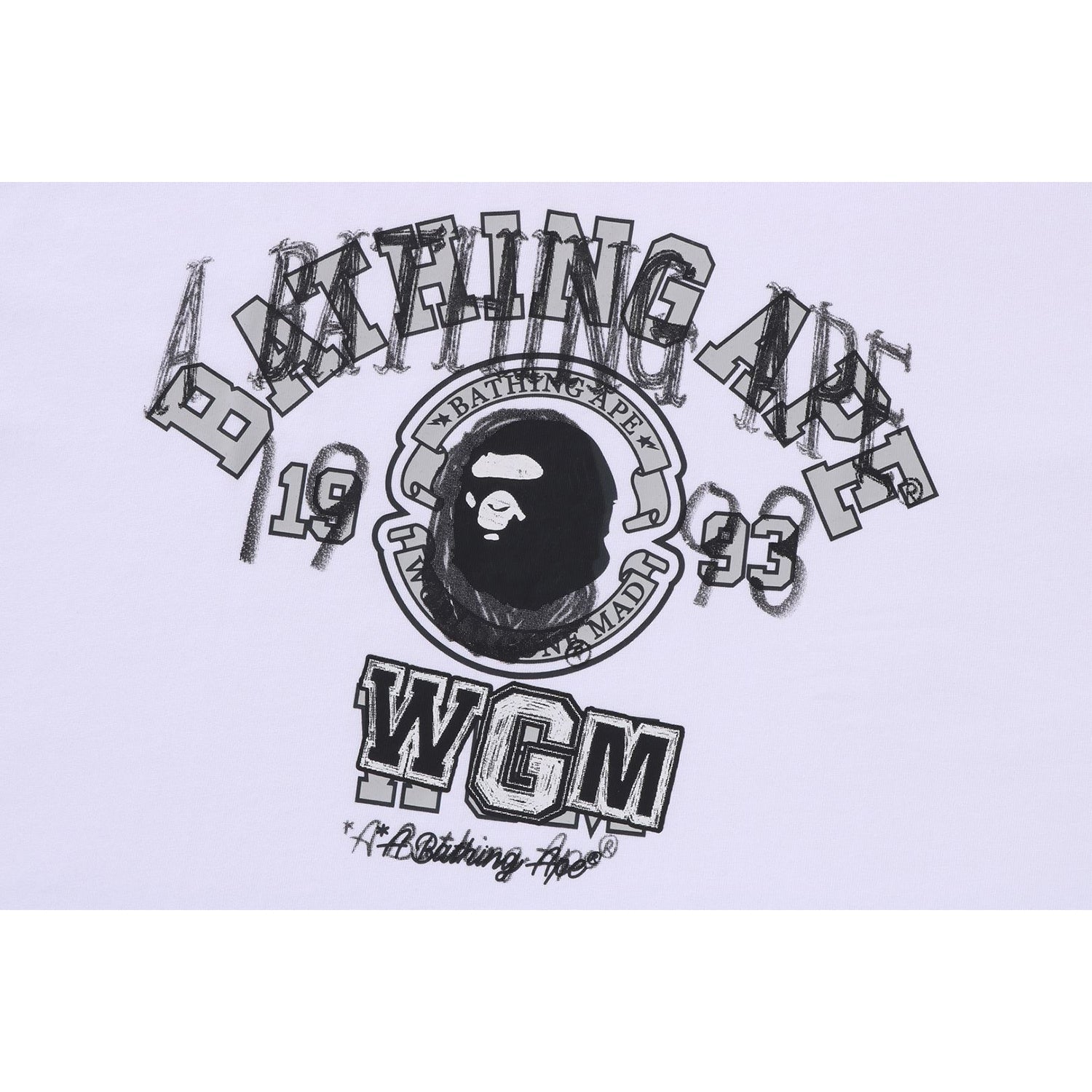 BAPE LAYERED COLLEGE RELAXED FIT TEE MENS