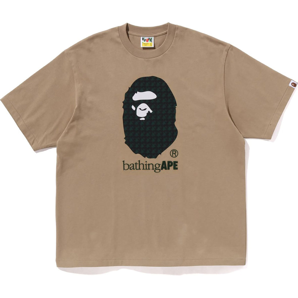 BAPE STA HOUNDSTOOTH BY BATHING APE RELAXED FIT TEE MENS