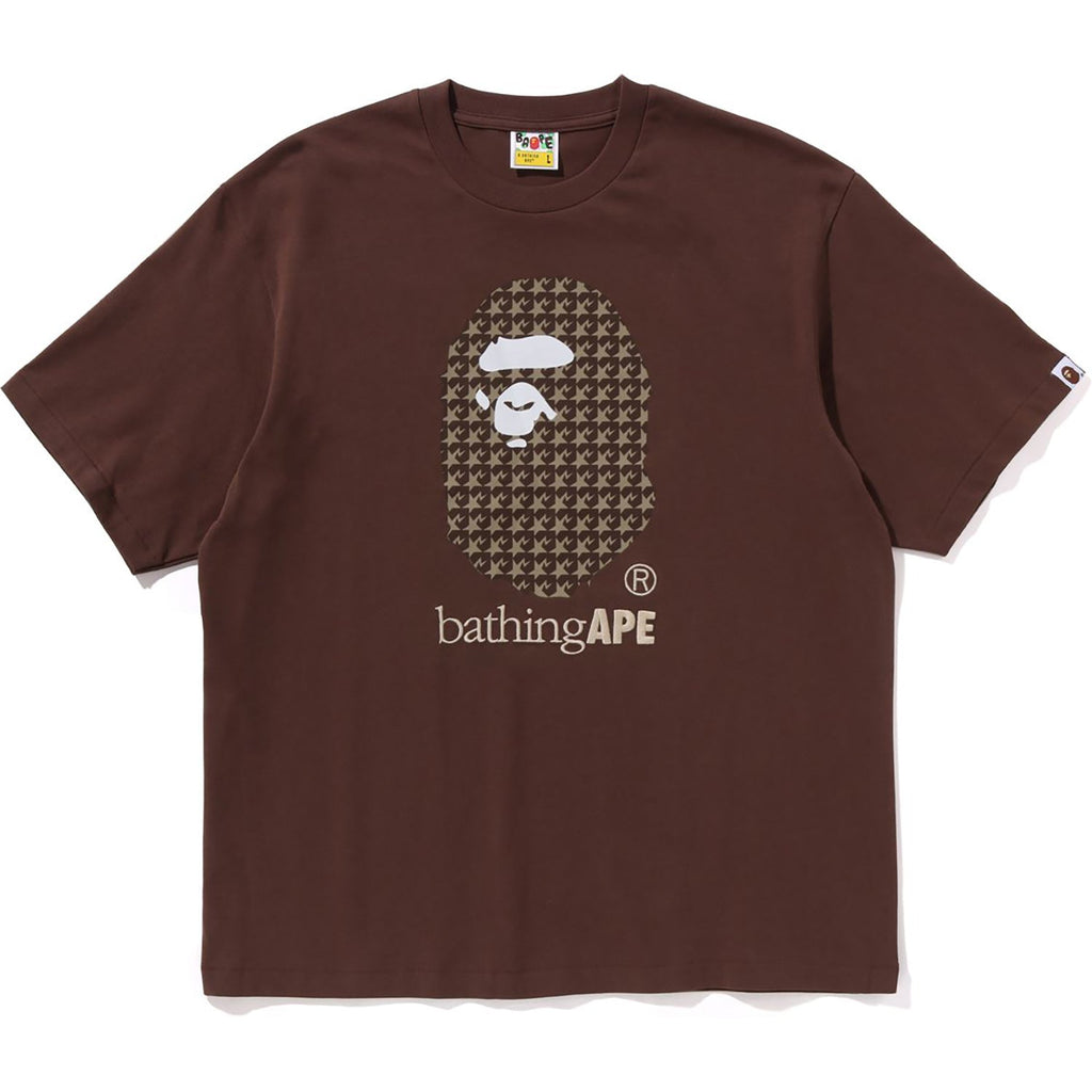 BAPE STA HOUNDSTOOTH BY BATHING APE RELAXED FIT TEE MENS