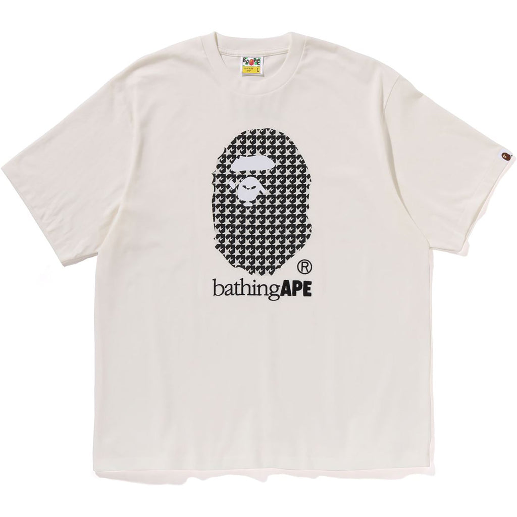 BAPE STA HOUNDSTOOTH BY BATHING APE RELAXED FIT TEE MENS