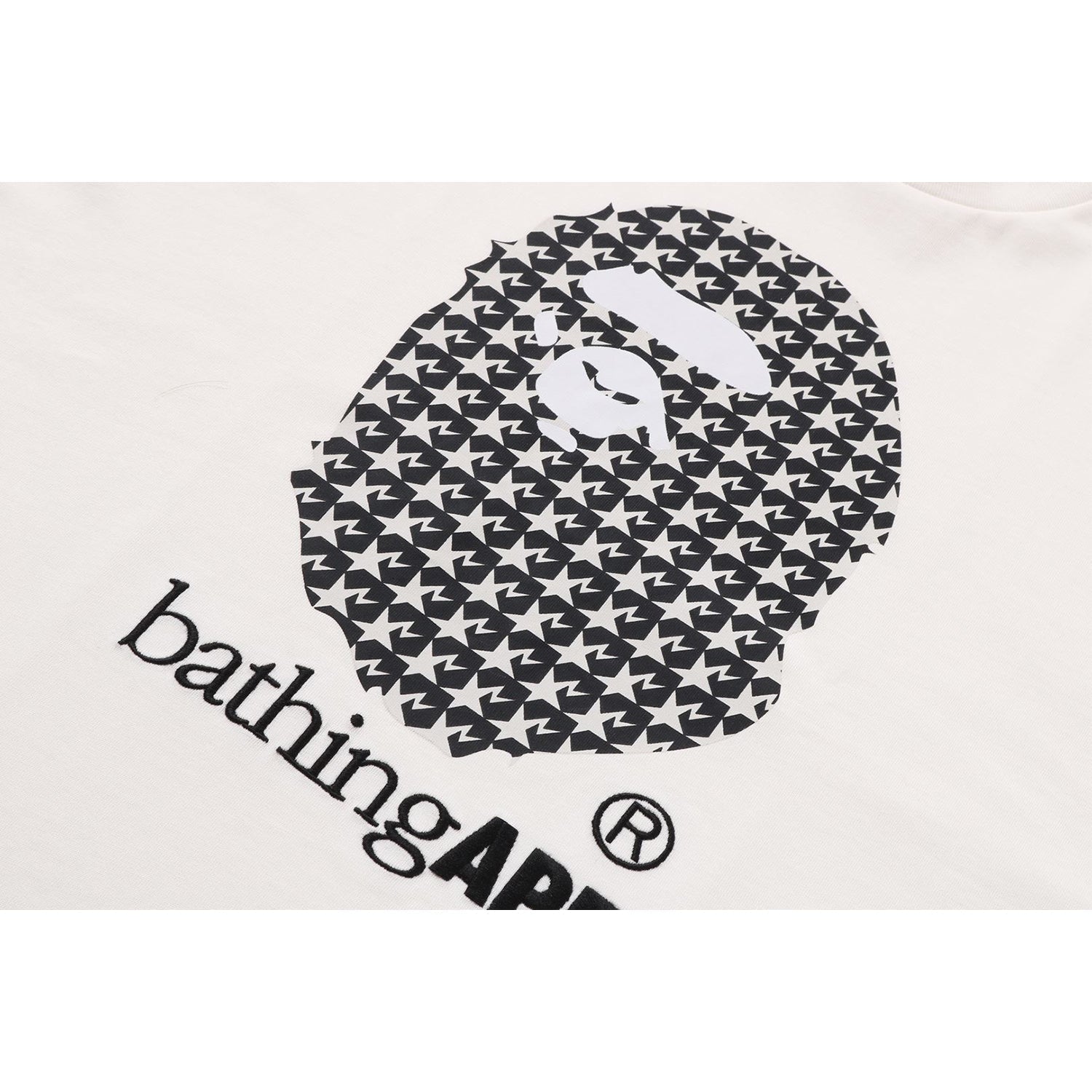 BAPE STA HOUNDSTOOTH BY BATHING APE RELAXED FIT TEE MENS