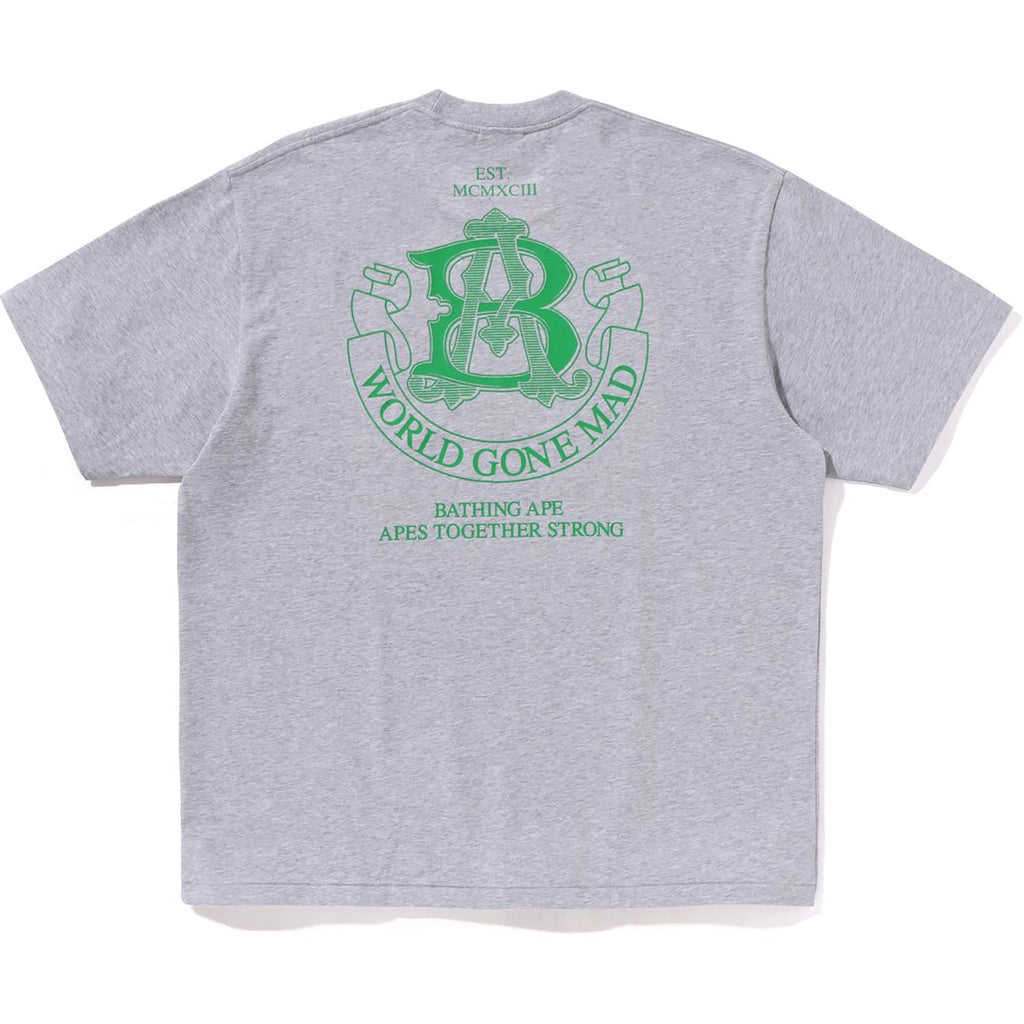 BAPE COLLEGE LOGO RELAXED FIT TEE MENS