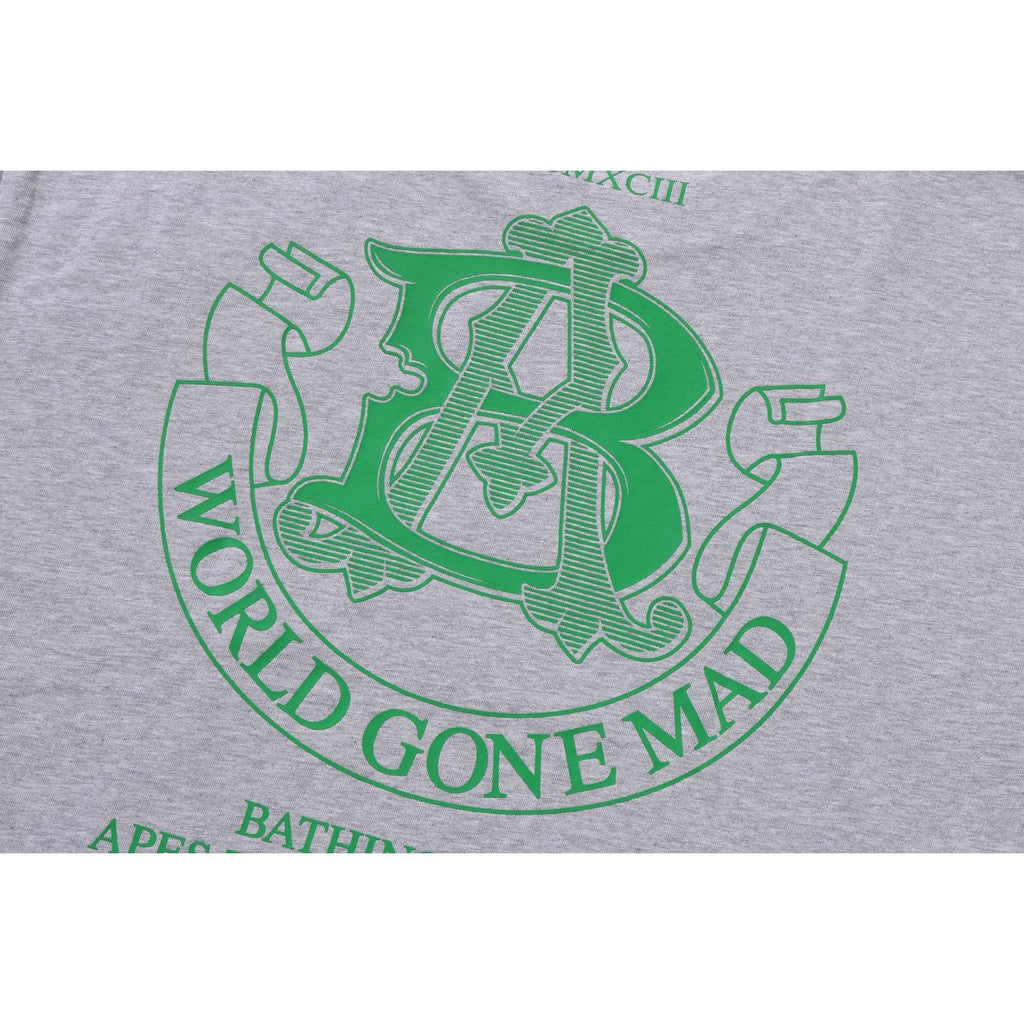 BAPE COLLEGE LOGO RELAXED FIT TEE MENS