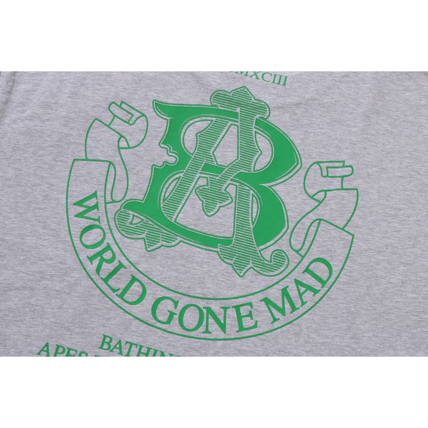 BAPE COLLEGE LOGO RELAXED FIT TEE MENS