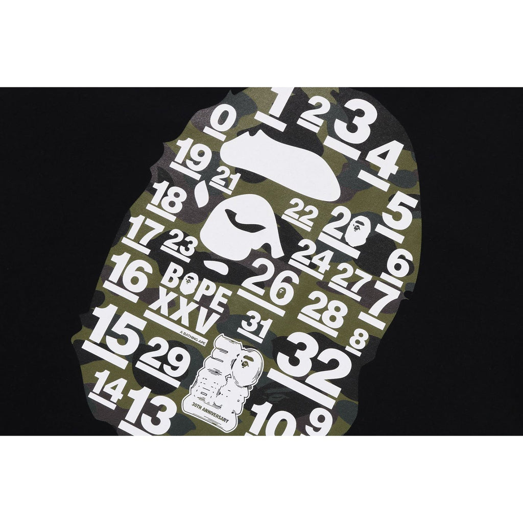 BAPE A BATHING APE 32ND ANNIV. 1ST CAMO BIG APE HEAD TEE MENS