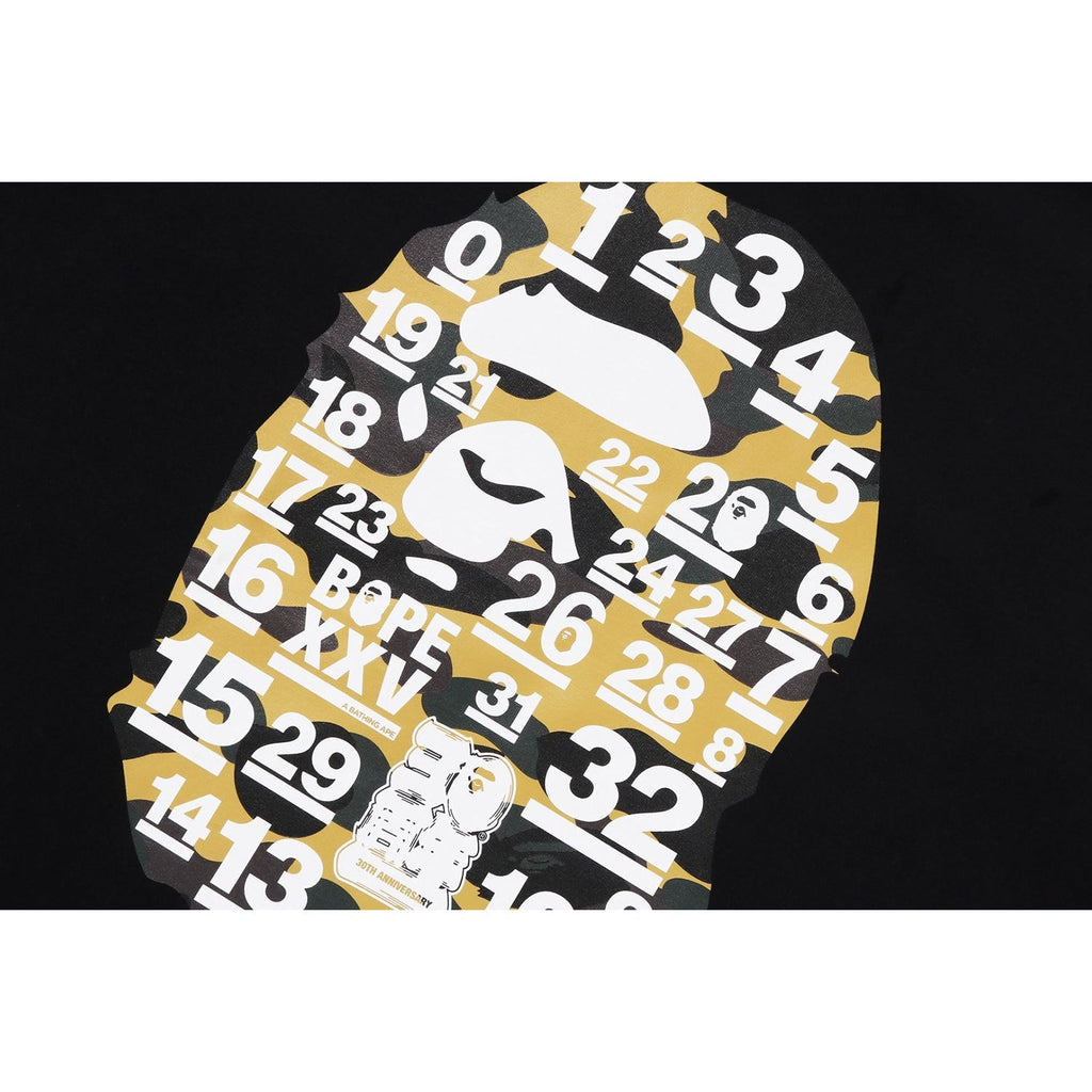 BAPE A BATHING APE 32ND ANNIV. 1ST CAMO BIG APE HEAD TEE MENS