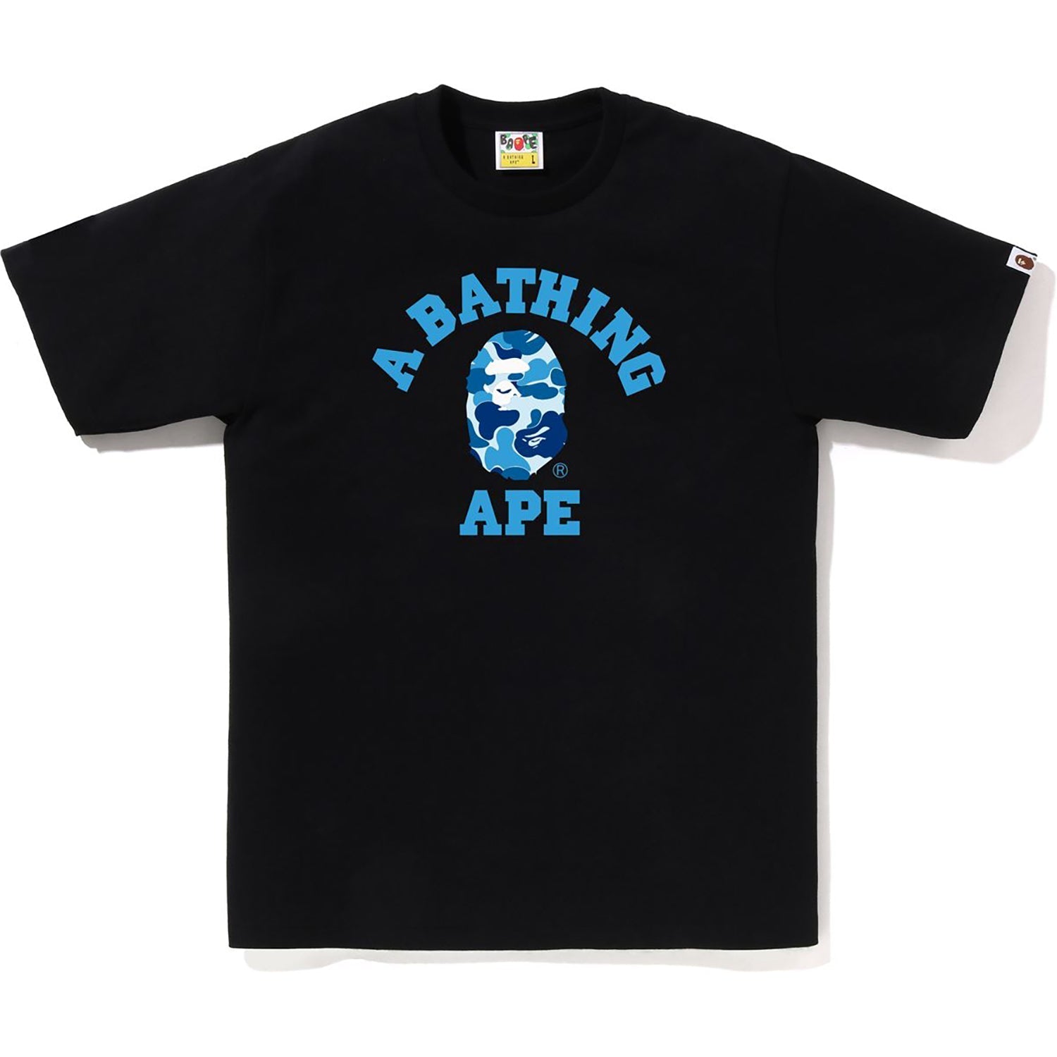 BAPE ABC CAMO COLLEGE TEE MENS