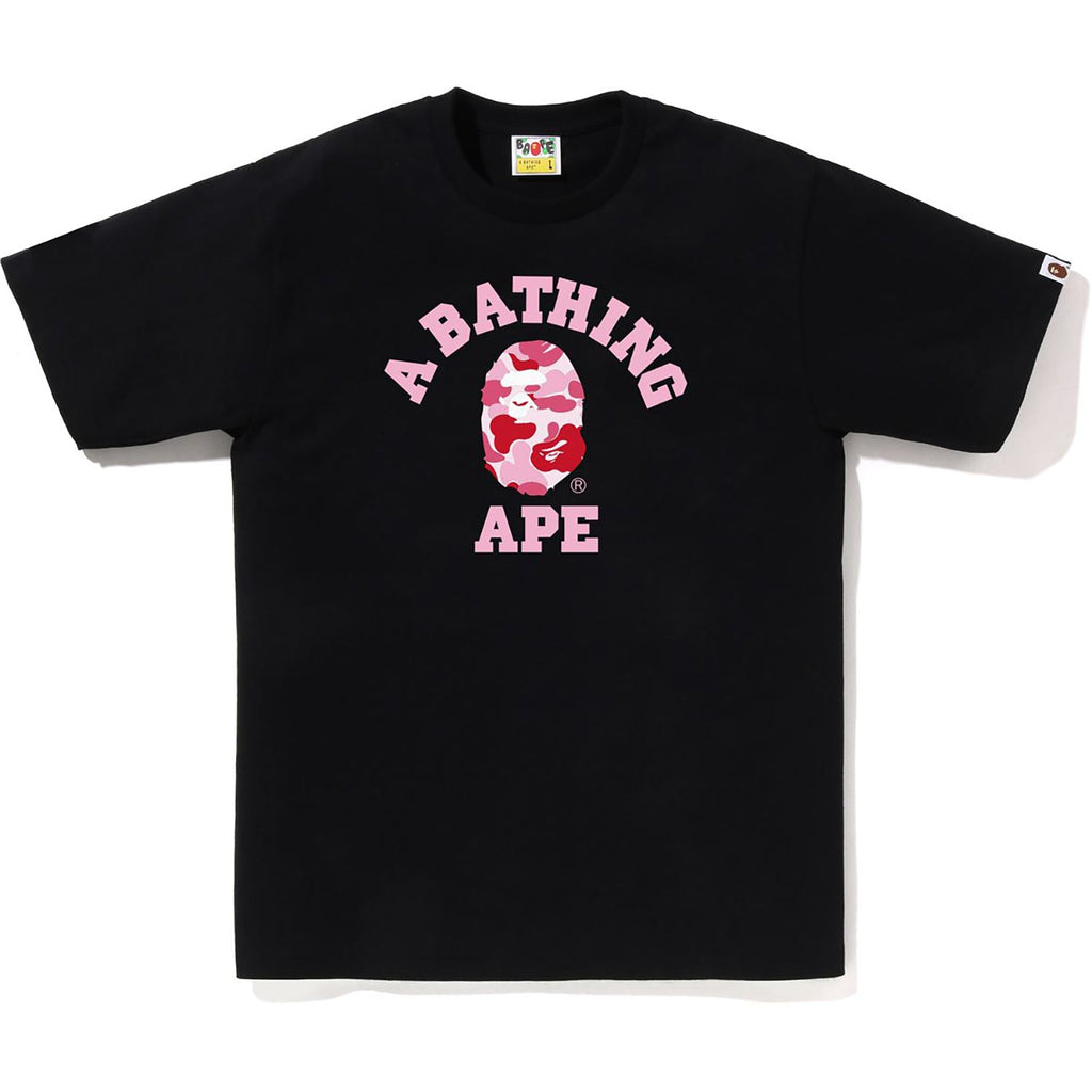 BAPE ABC CAMO COLLEGE TEE MENS
