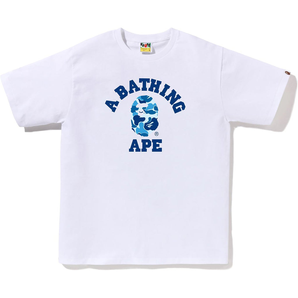 BAPE ABC CAMO COLLEGE TEE MENS