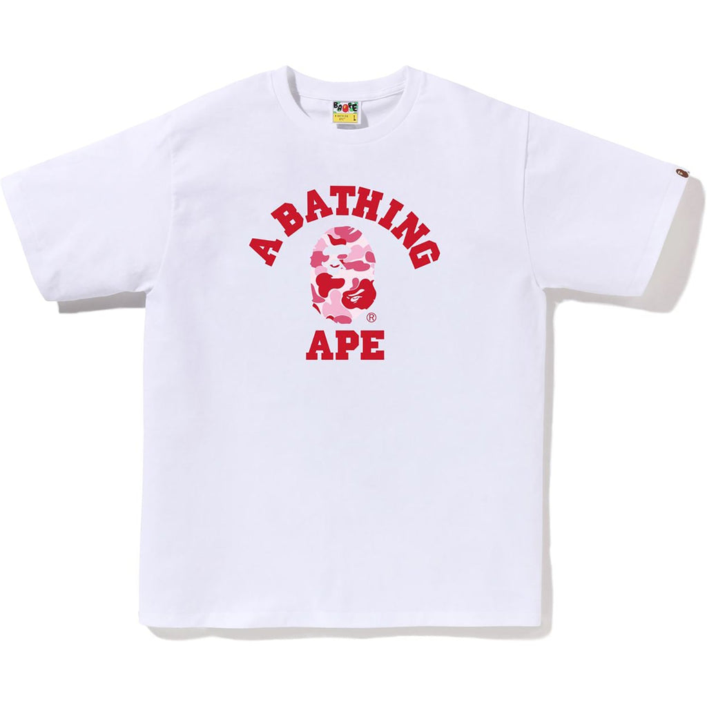 BAPE ABC CAMO COLLEGE TEE MENS