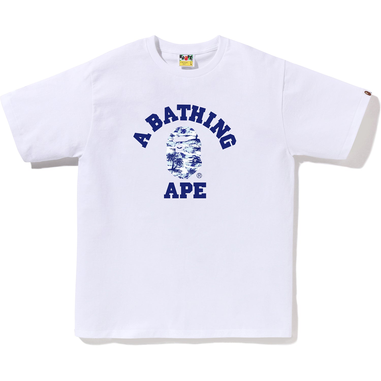 BAPE PALM TREE CAMO COLLEGE TEE