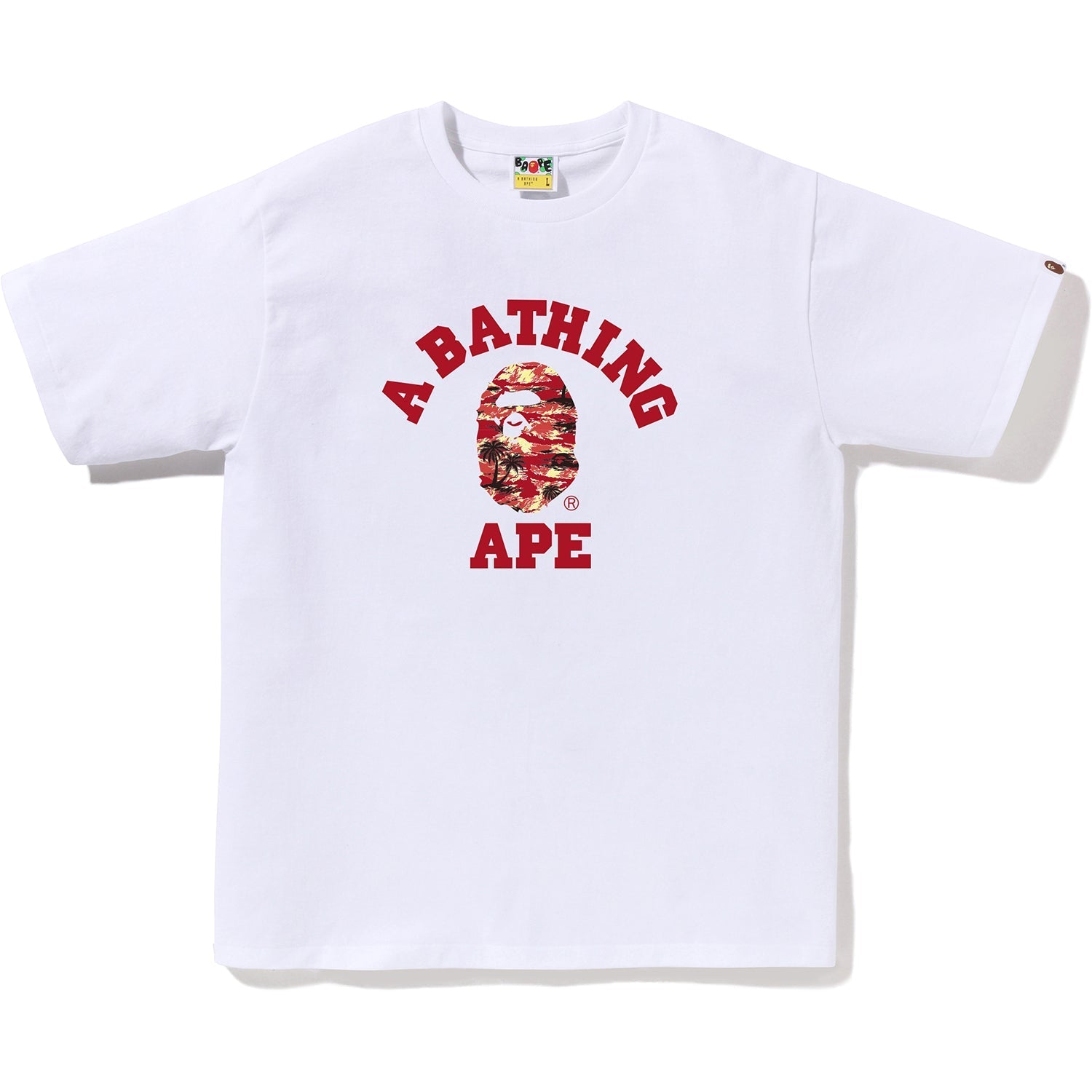 BAPE PALM TREE CAMO COLLEGE TEE