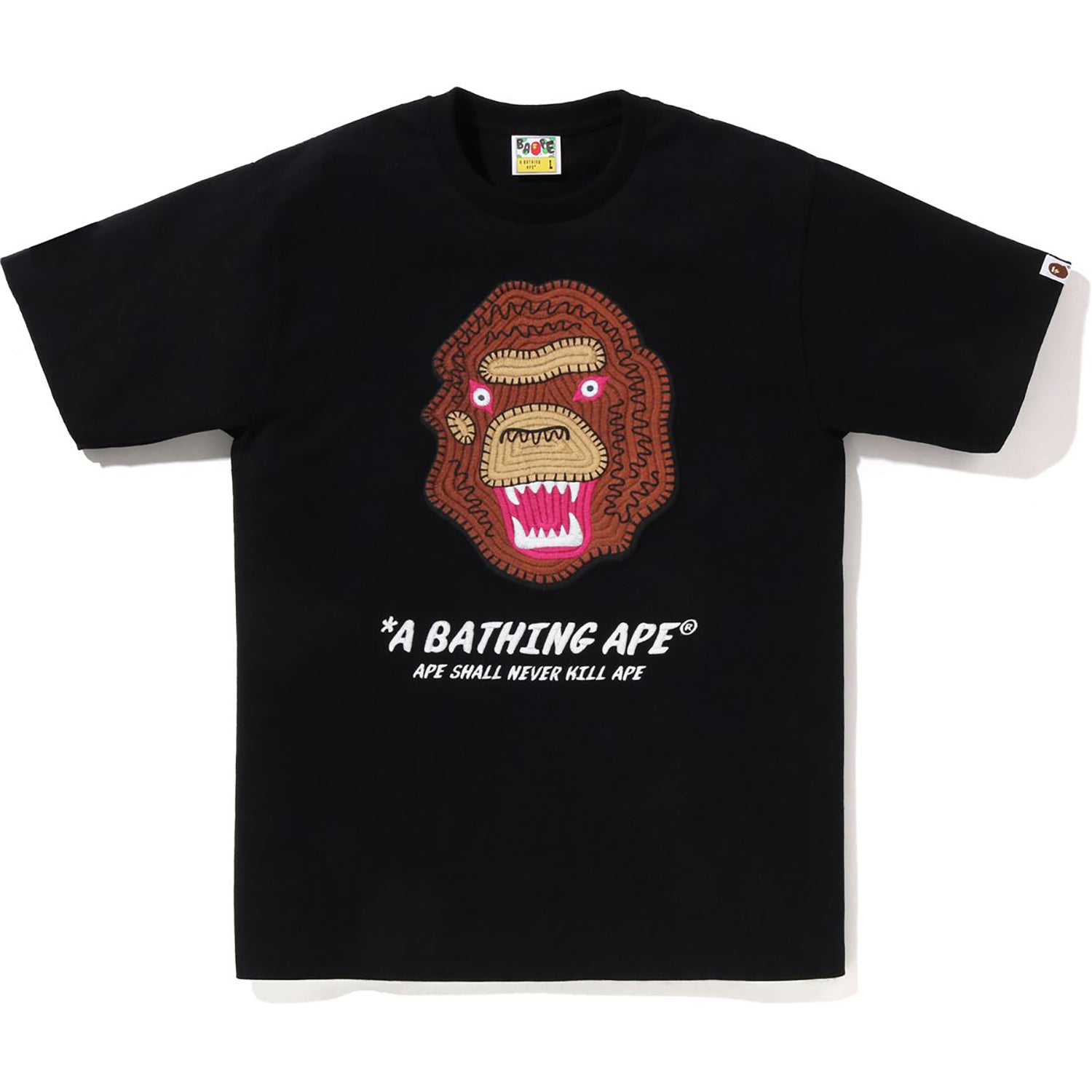 BAPE EMBROIDERY STYLE SOUVENIR LOGO TEE MENS
