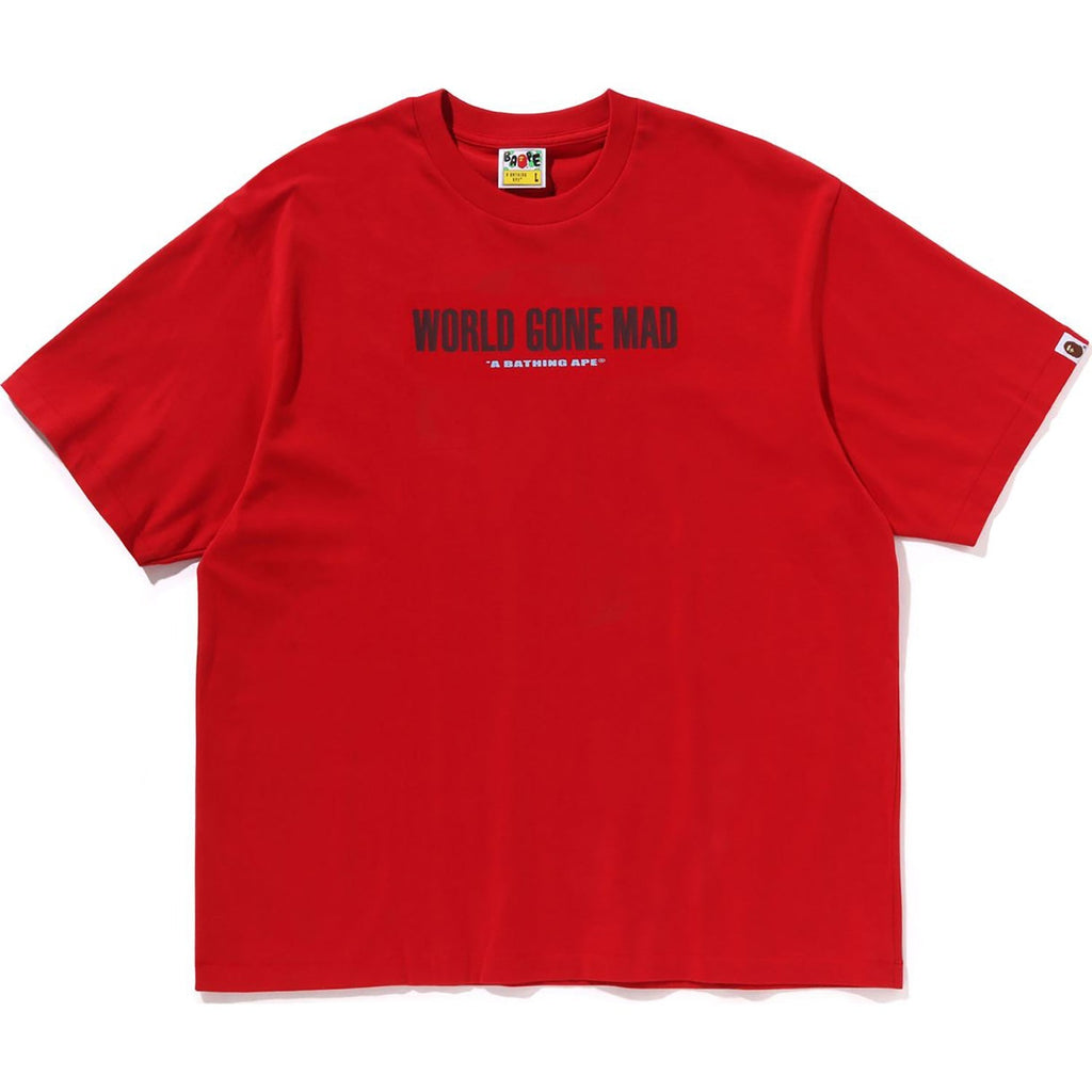 BAPE SLOGAN RELAXED FIT TEE MENS
