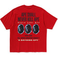 BAPE SLOGAN RELAXED FIT TEE MENS