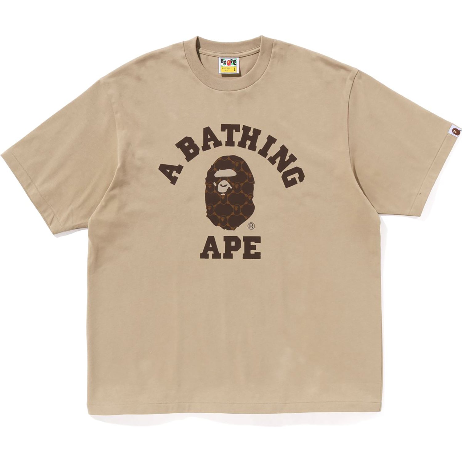 BAPE COLLEGE MONOGRAM COLLEGE RELAXED FIT TEE MENS