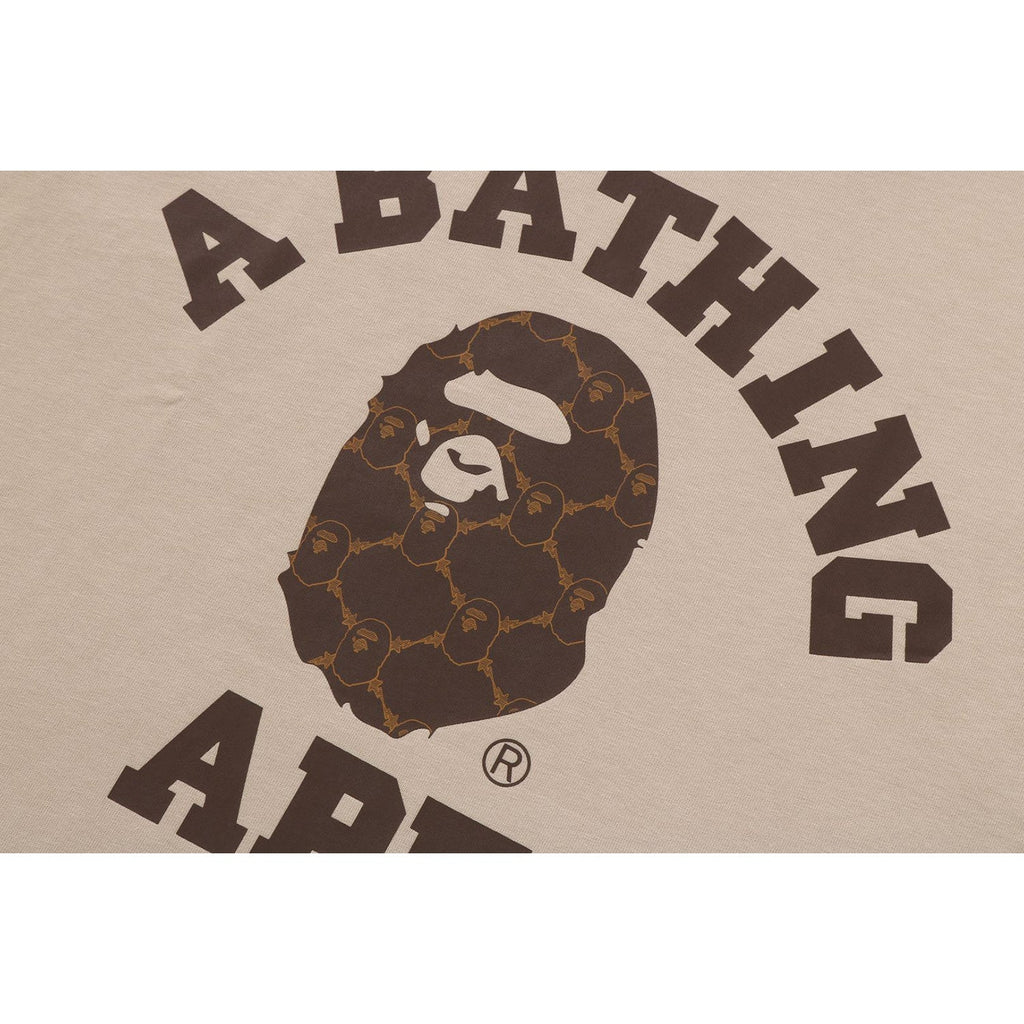 BAPE COLLEGE MONOGRAM COLLEGE RELAXED FIT TEE MENS