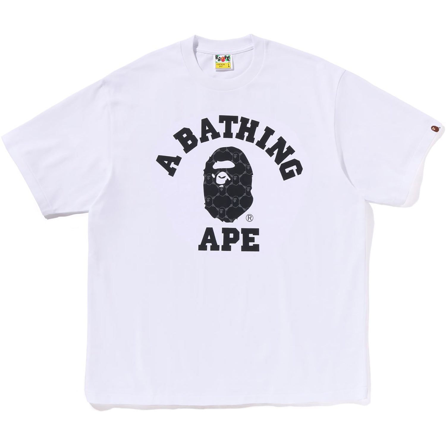 BAPE COLLEGE MONOGRAM COLLEGE RELAXED FIT TEE MENS