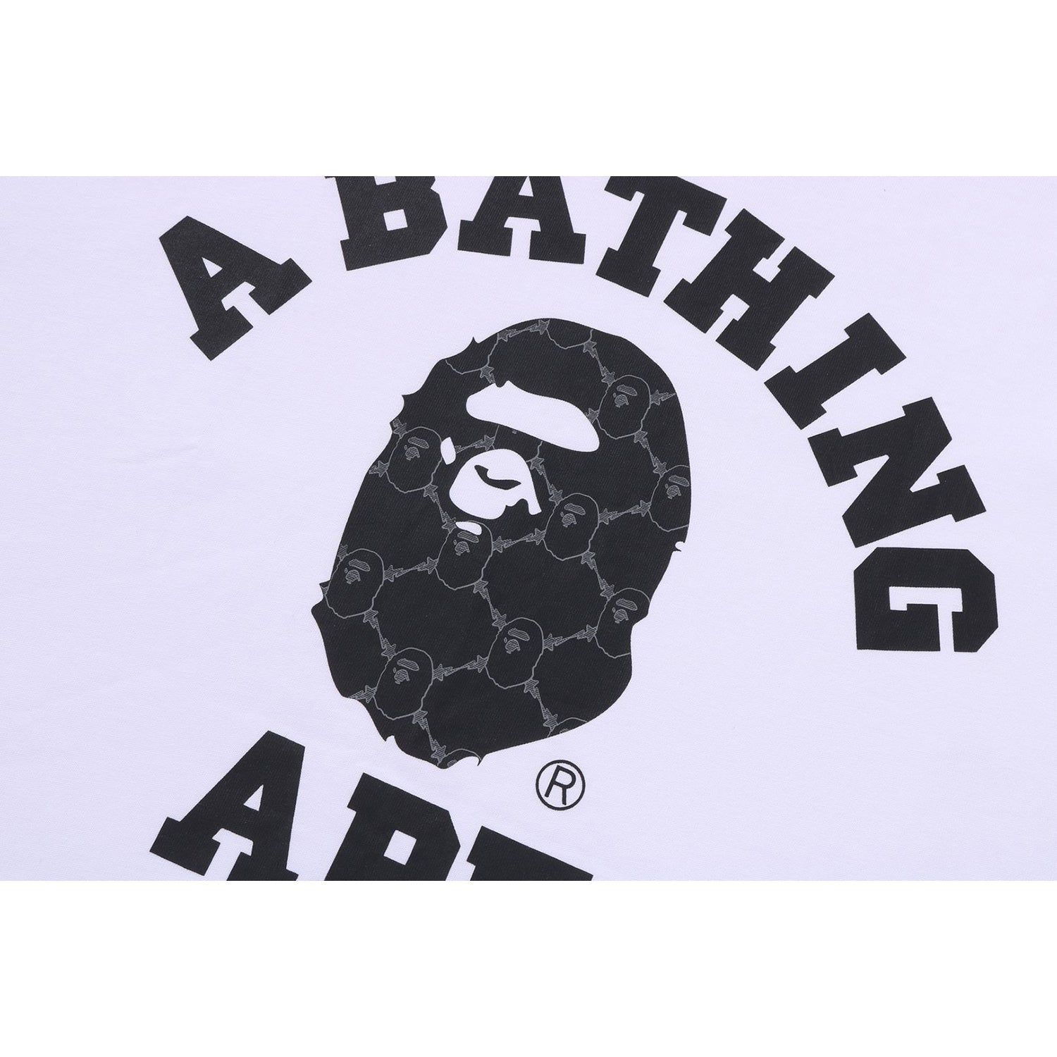 BAPE COLLEGE MONOGRAM COLLEGE RELAXED FIT TEE MENS