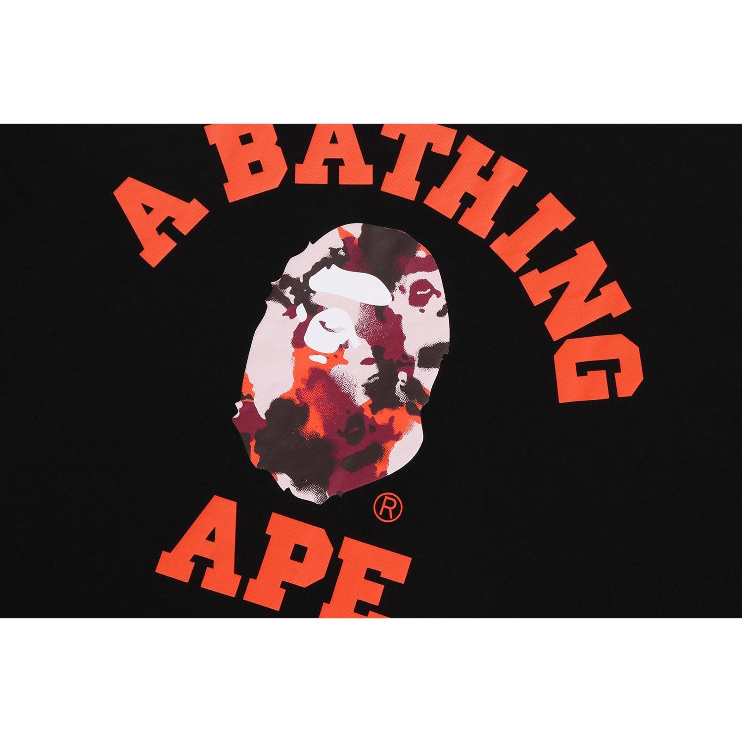 BAPE MAP CAMO COLLEGE RELAXED FIT TEE MENS