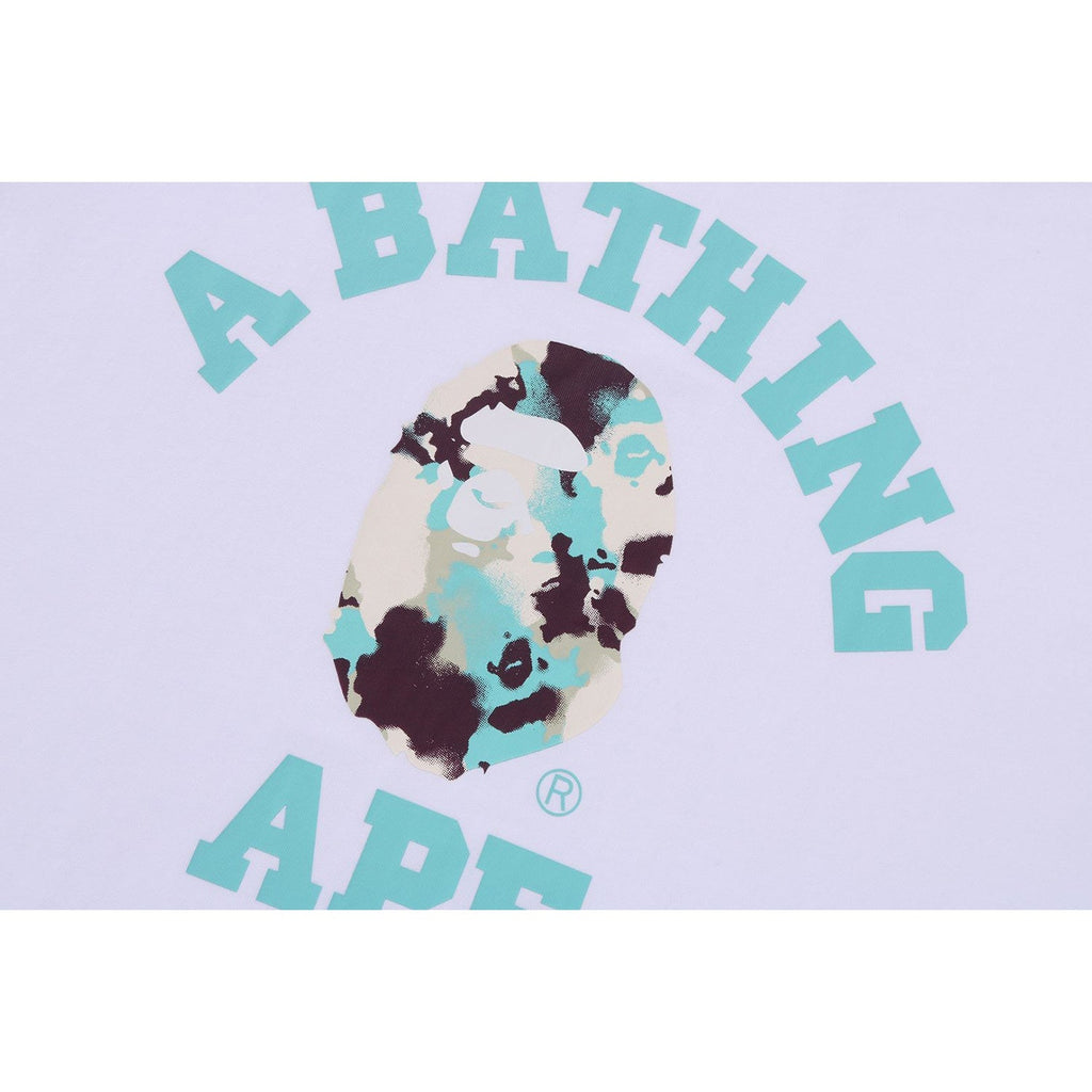 BAPE MAP CAMO COLLEGE RELAXED FIT TEE MENS