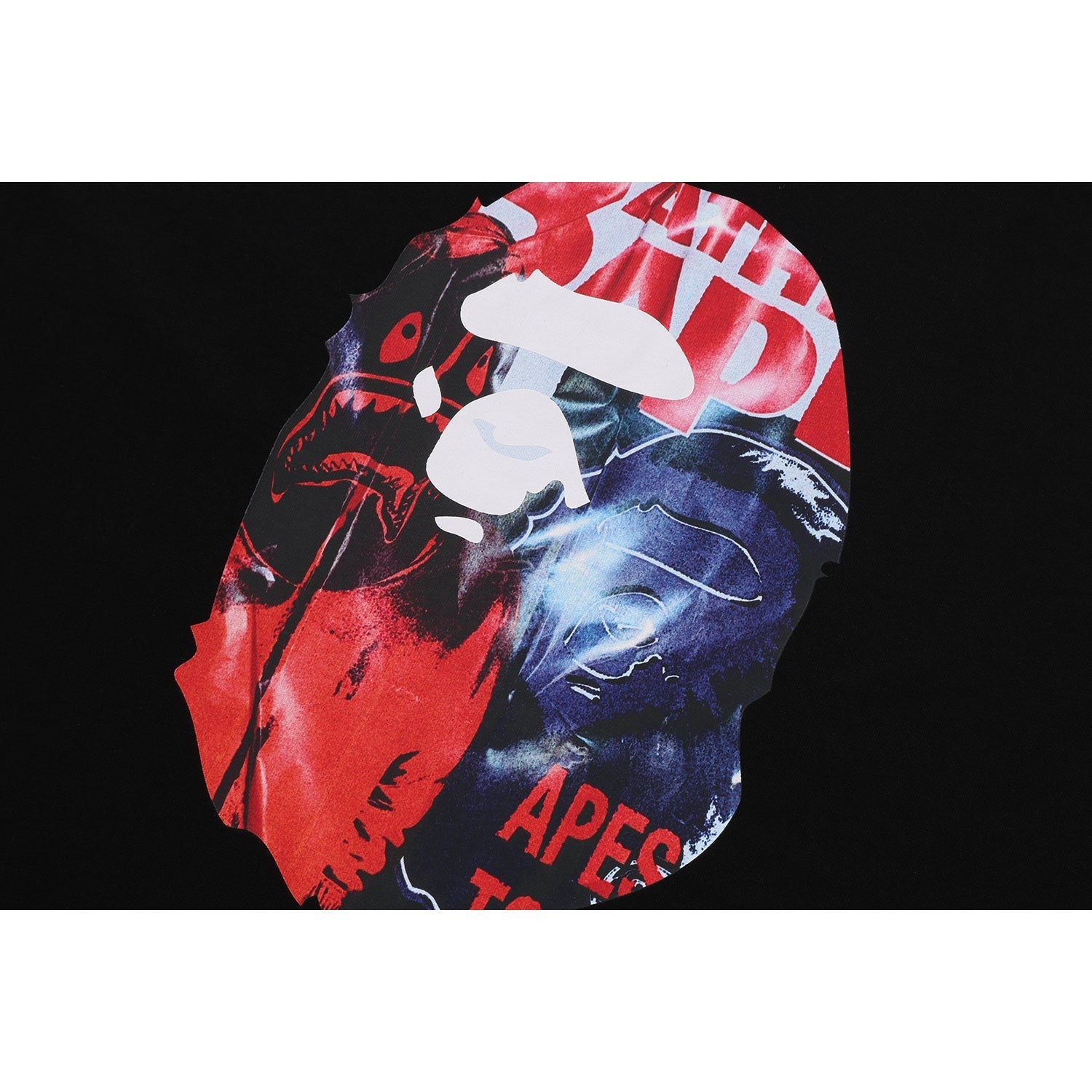 BAPE PHOTO PRINT APE HEAD RELAXED FIT TEE MENS