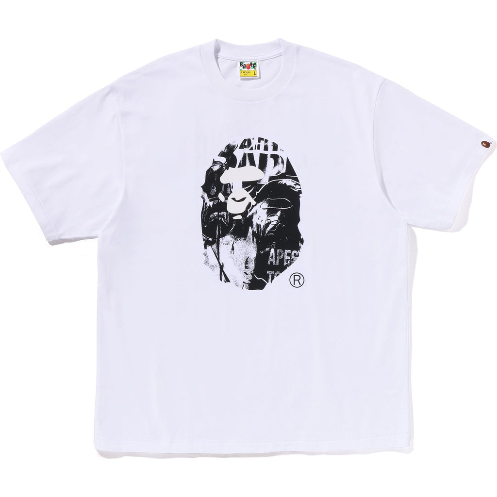 BAPE PHOTO PRINT APE HEAD RELAXED FIT TEE MENS
