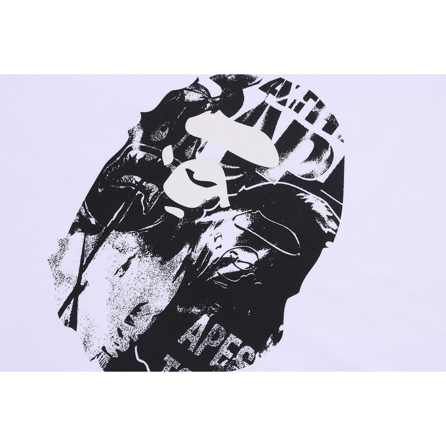 BAPE PHOTO PRINT APE HEAD RELAXED FIT TEE MENS