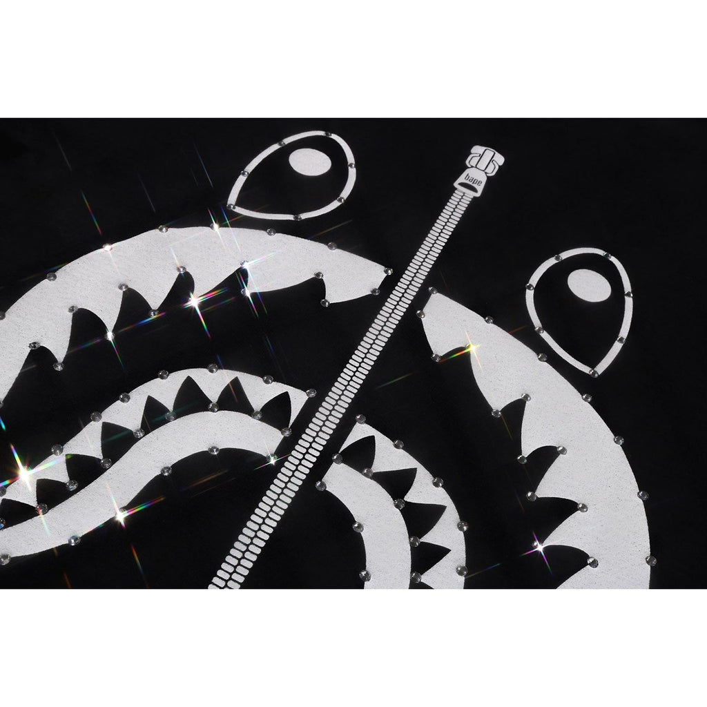 BAPE CRYSTAL STONE SHARK TEE LADIES
