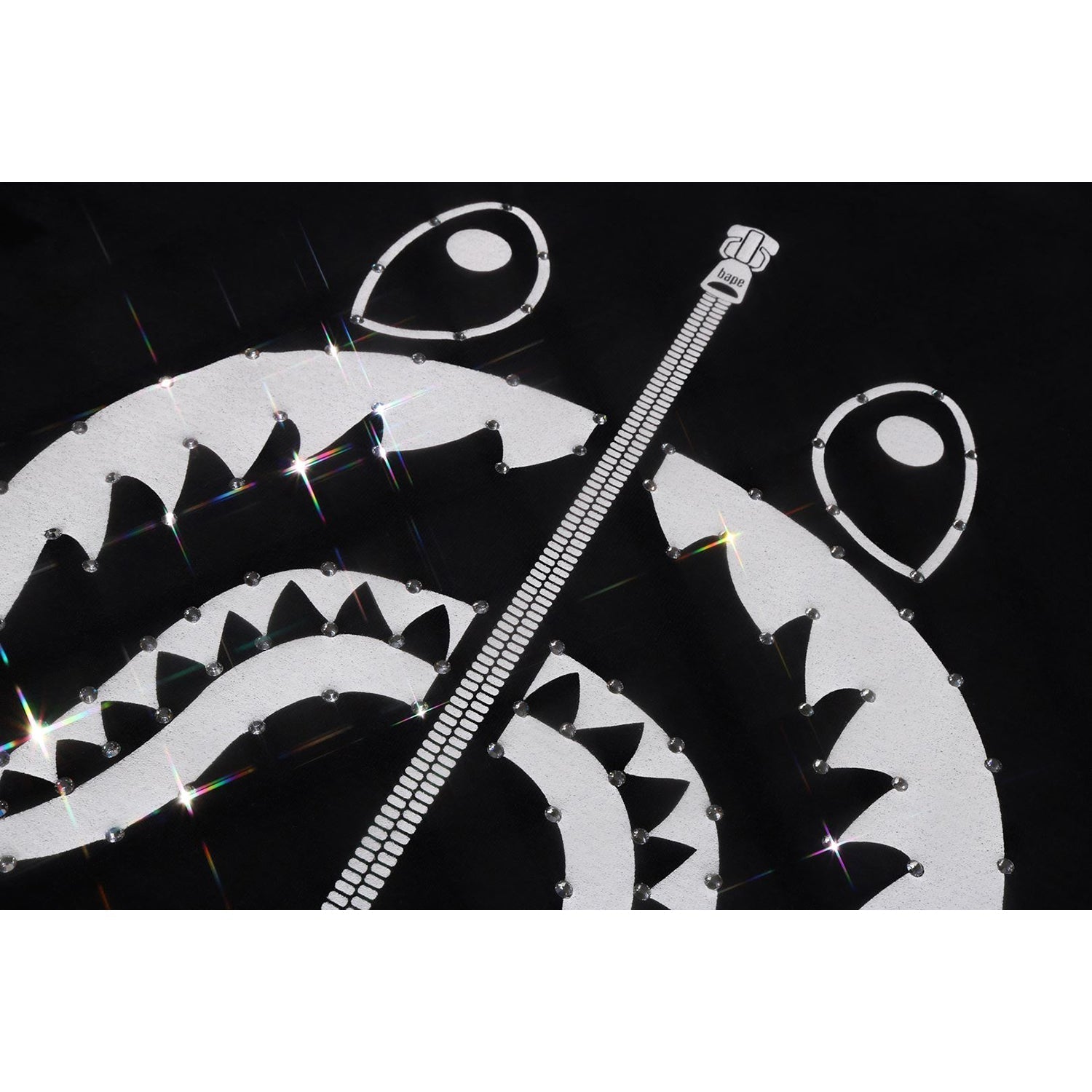 BAPE CRYSTAL STONE SHARK TEE LADIES