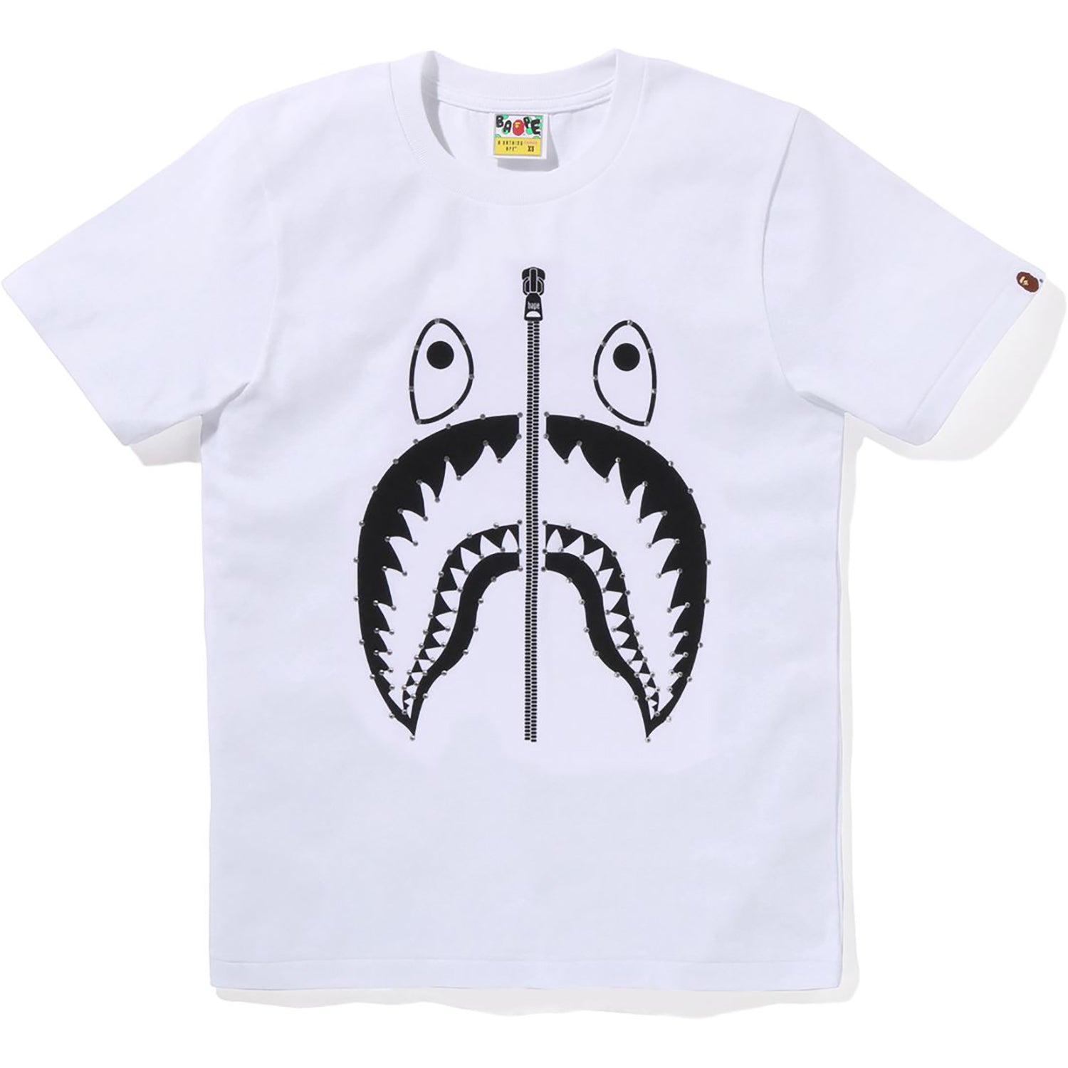BAPE CRYSTAL STONE SHARK TEE LADIES