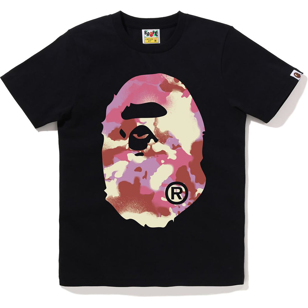 BAPE MAP CAMO BIG APE HEAD TEE LADIES