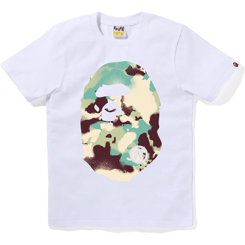 BAPE MAP CAMO BIG APE HEAD TEE LADIES