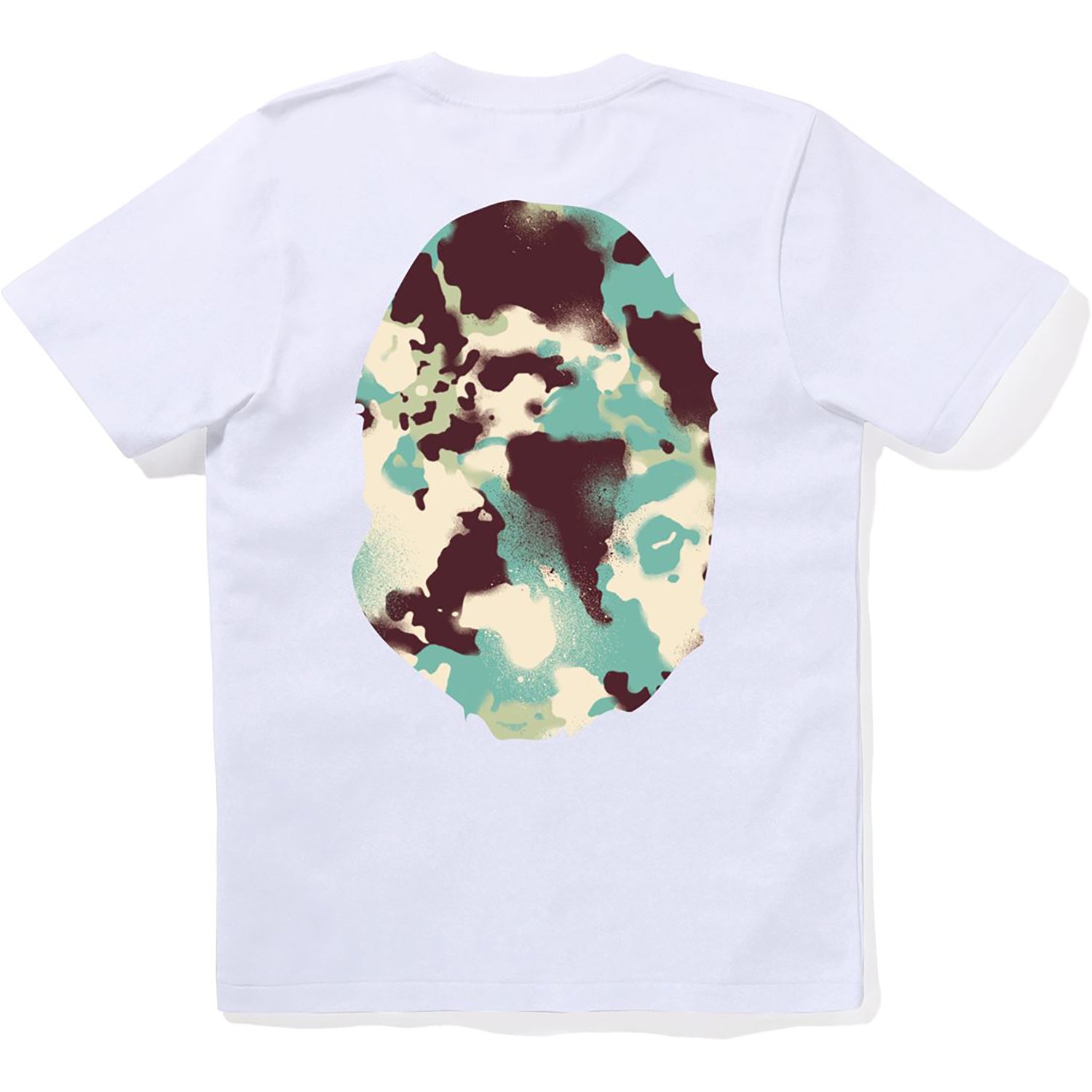 BAPE MAP CAMO BIG APE HEAD TEE LADIES