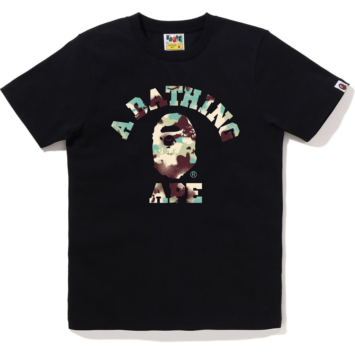 BAPE MAP CAMO COLLEGE TEE LADIES