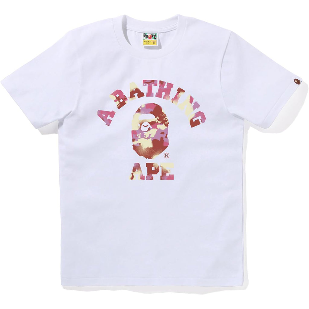 BAPE MAP CAMO COLLEGE TEE LADIES