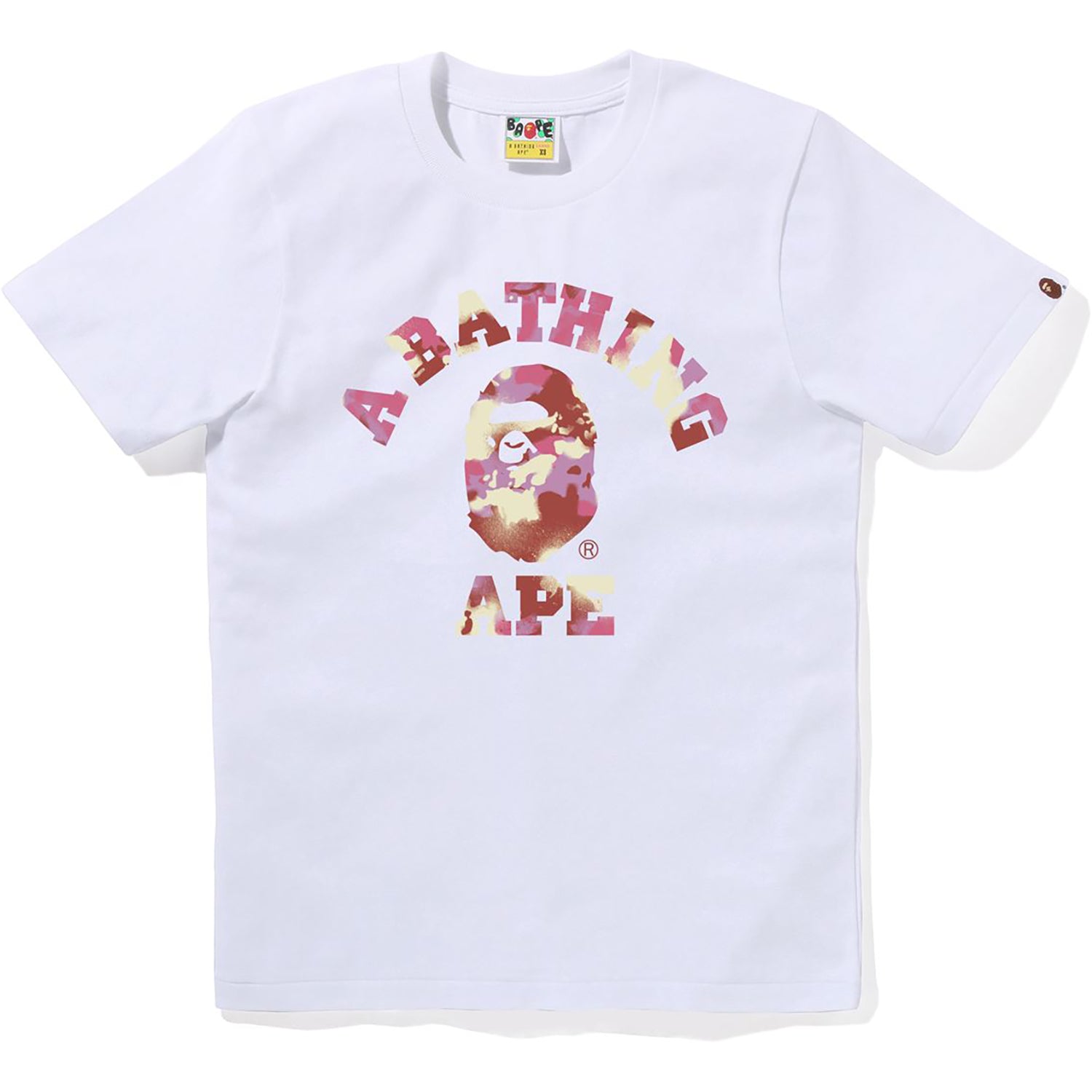 BAPE MAP CAMO COLLEGE TEE LADIES