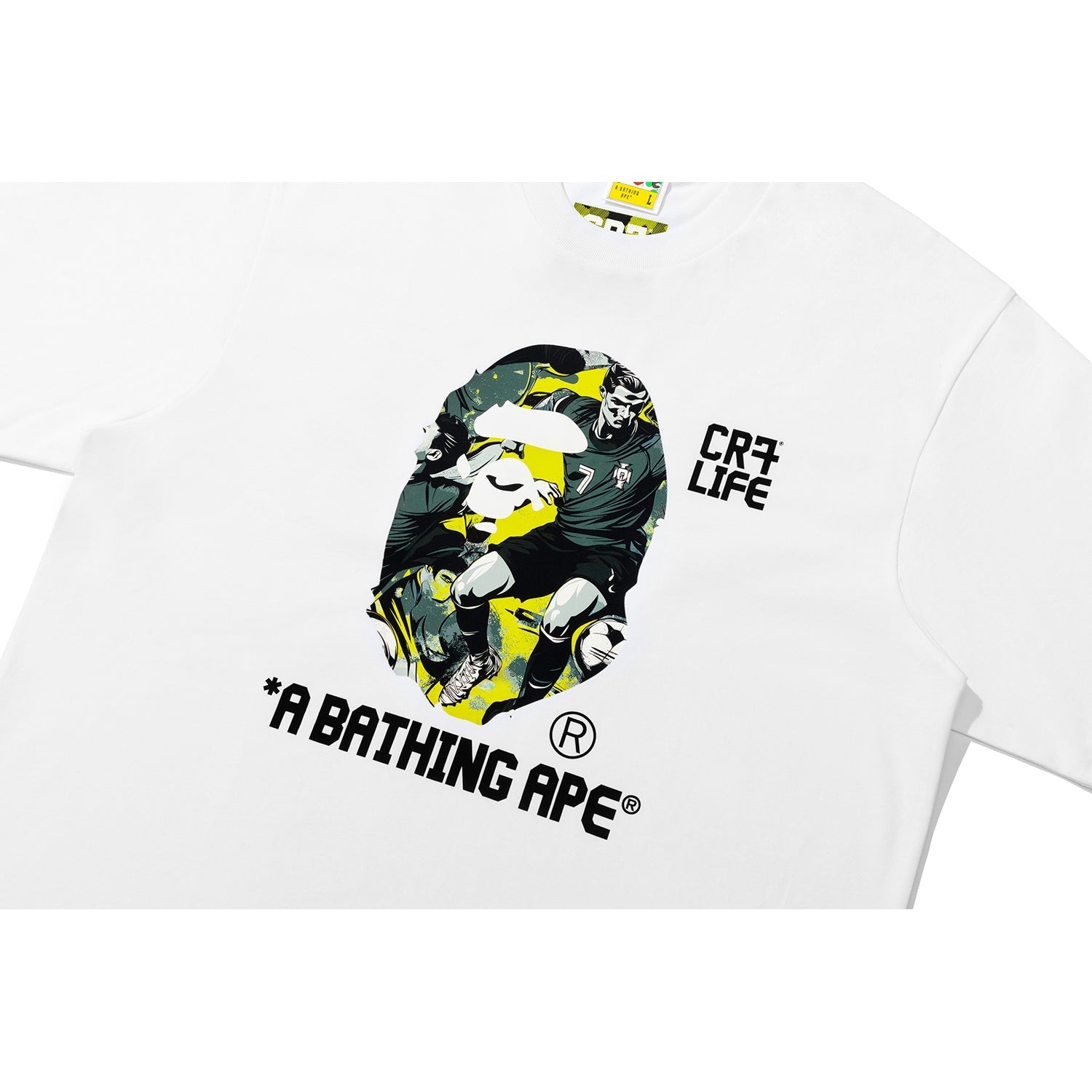 BAPE X CR7 LIFE GRAPHIC A BATHING APE RELAXED FIT TEE #1 MENS