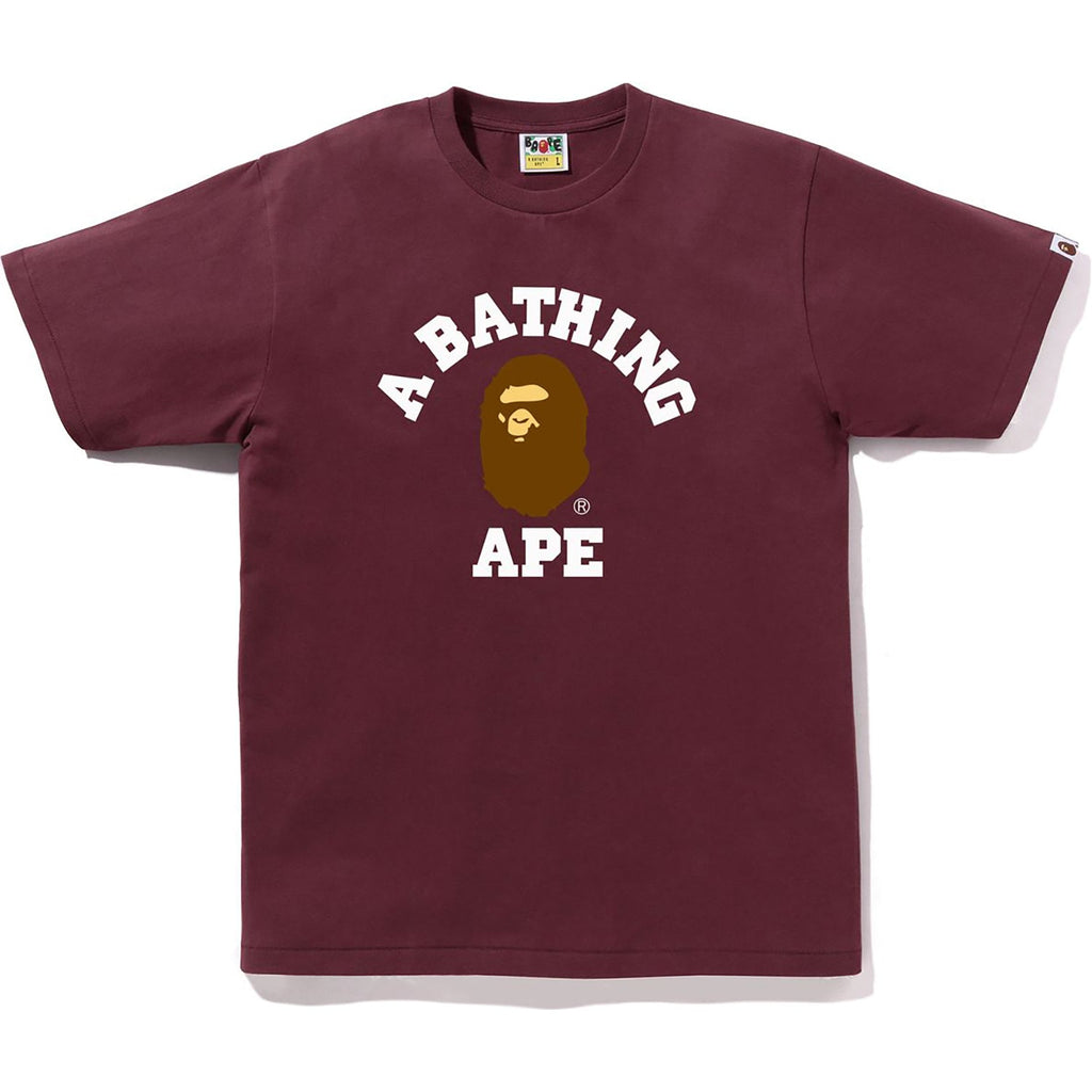 BAPE COLLEGE TEE MENS